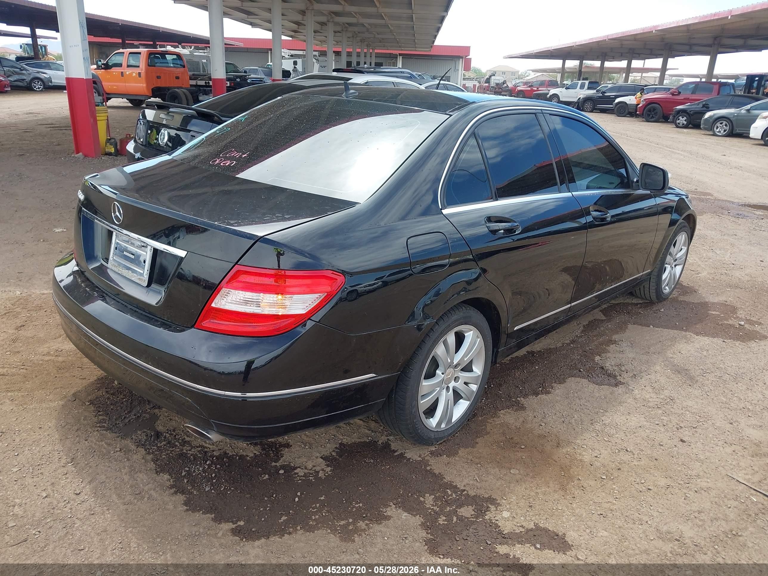 2008 Mercedes-benz C 300 Luxury/sport Black vin: WDDGF54X18F081705