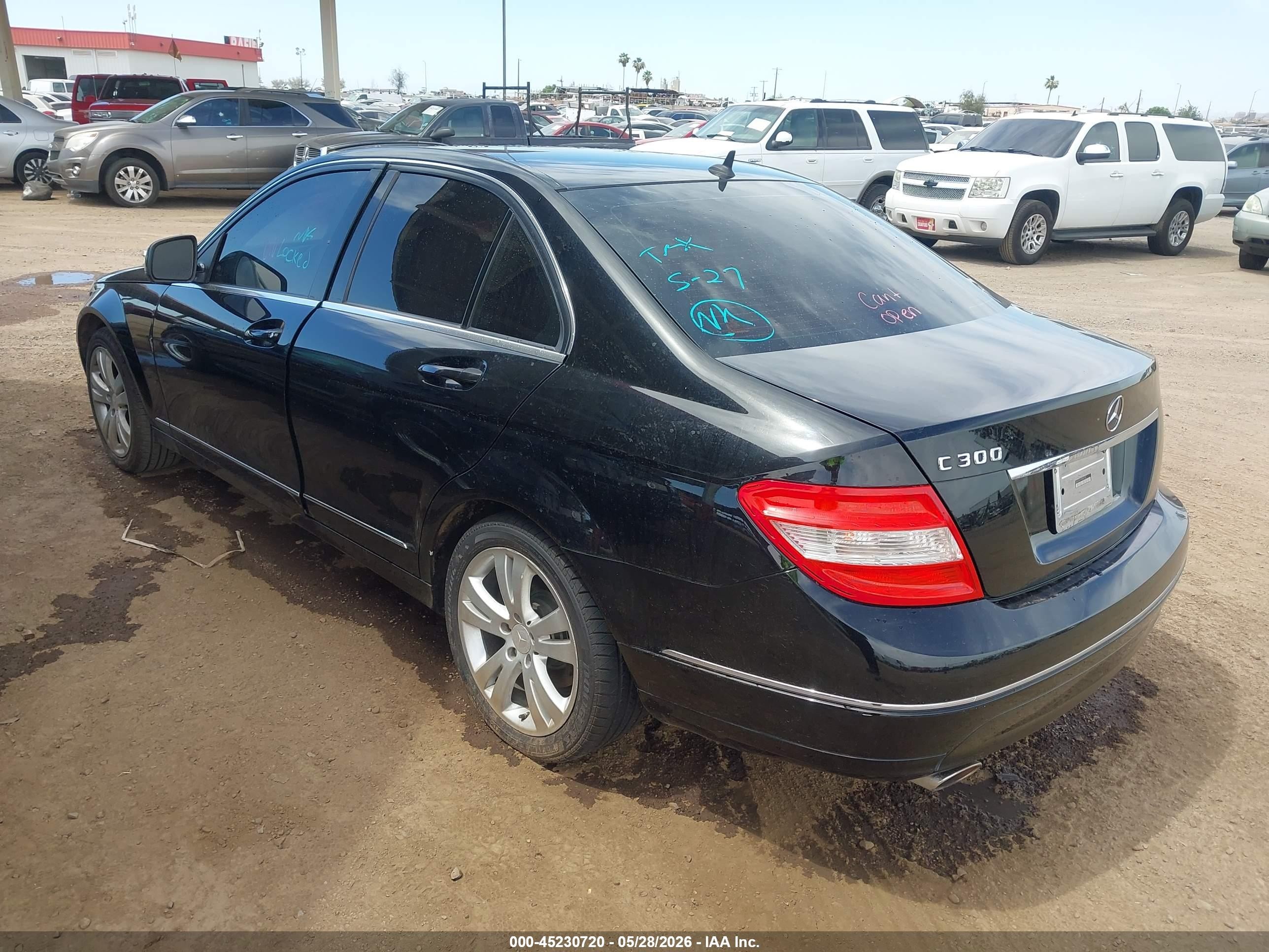 2008 Mercedes-benz C 300 Luxury/sport Black vin: WDDGF54X18F081705