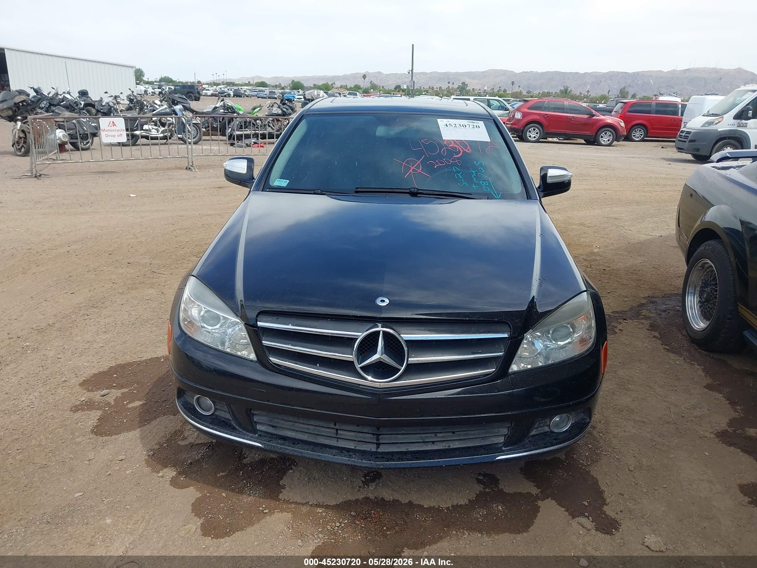 2008 Mercedes-benz C 300 Luxury/sport Black vin: WDDGF54X18F081705