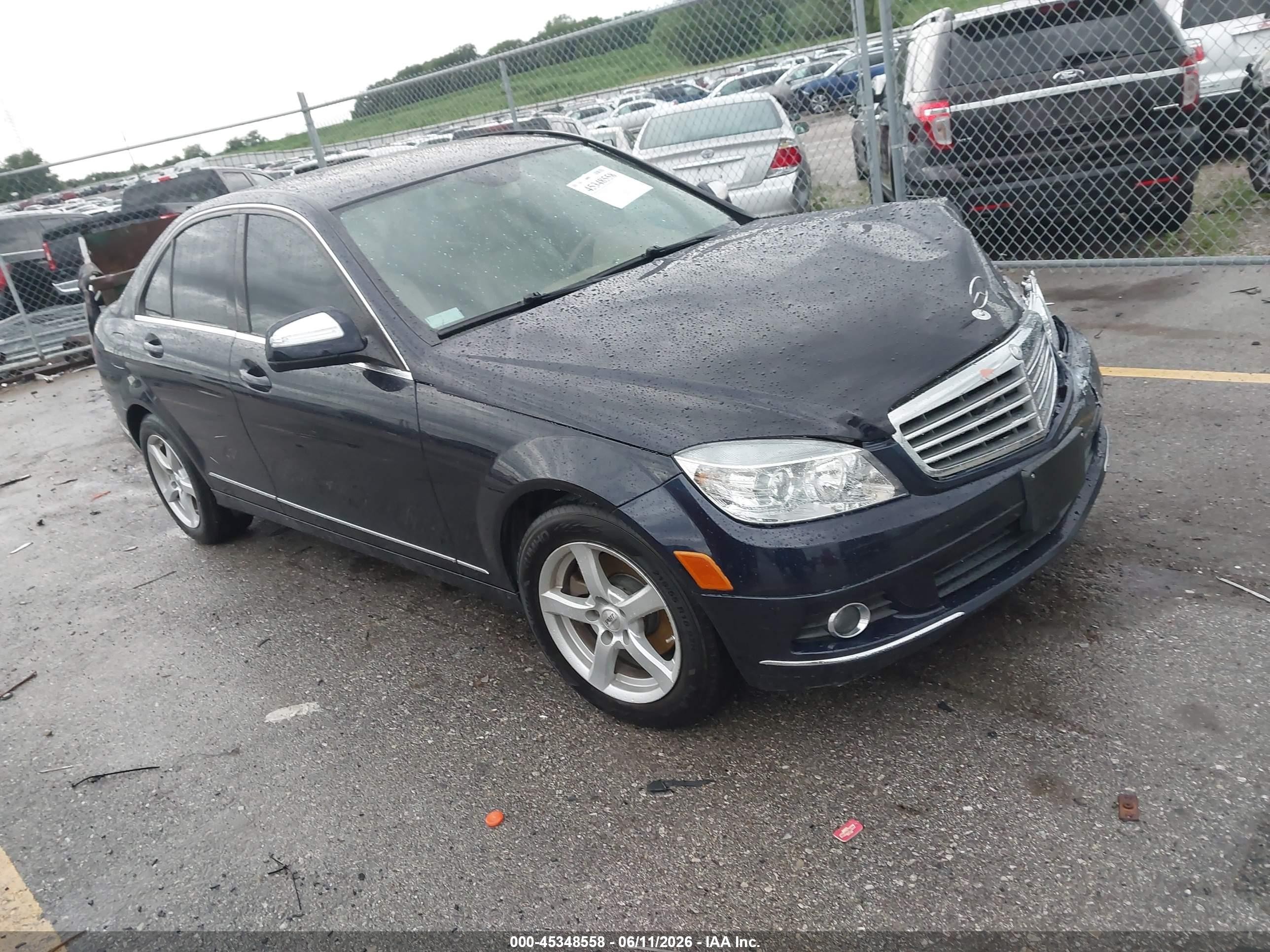 2008 Mercedes-benz C 300 Blue vin: WDDGF54X18F085107