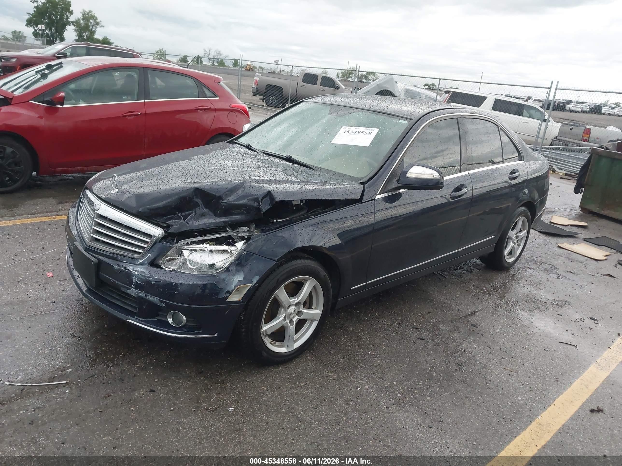 2008 Mercedes-benz C 300 Blue vin: WDDGF54X18F085107