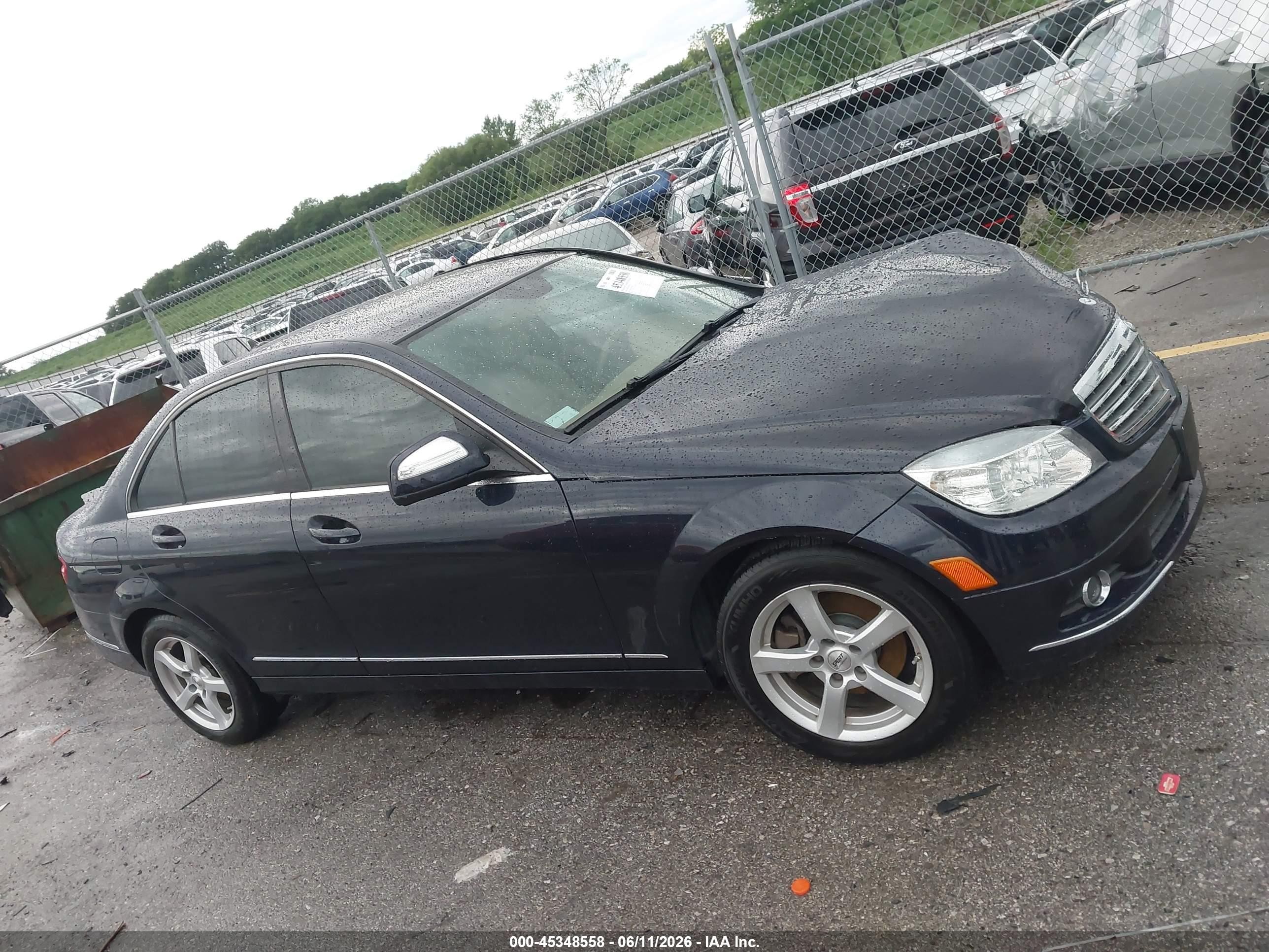 2008 Mercedes-benz C 300 Blue vin: WDDGF54X18F085107