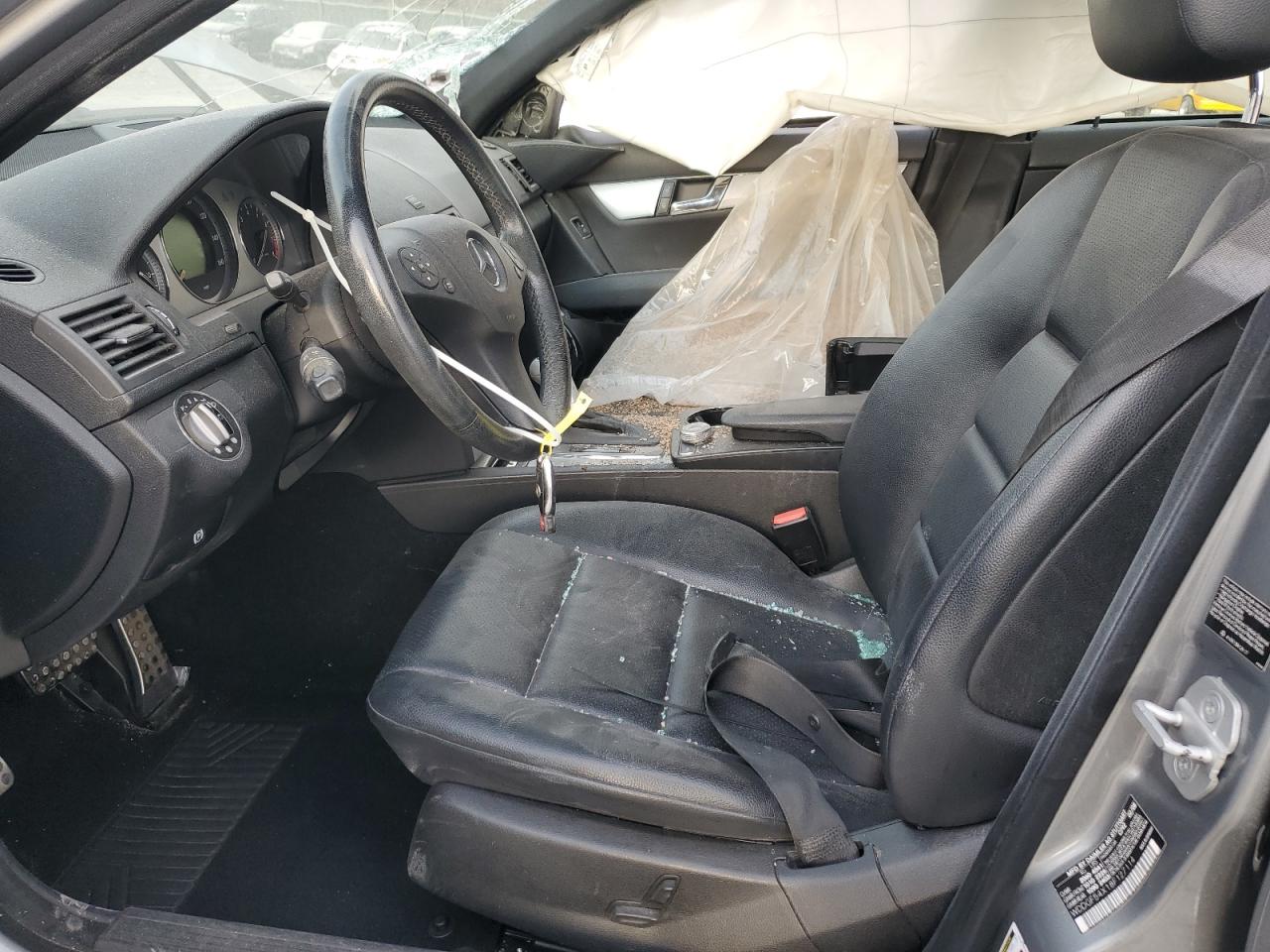 2008 Mercedes-benz C 300 Silver vin: WDDGF54X18F127114
