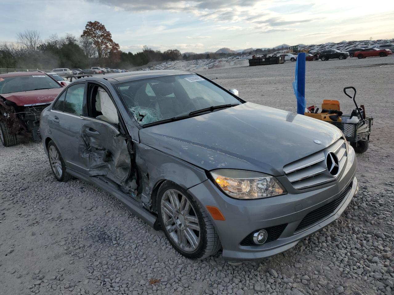 2008 Mercedes-benz C 300 Silver vin: WDDGF54X18F127114