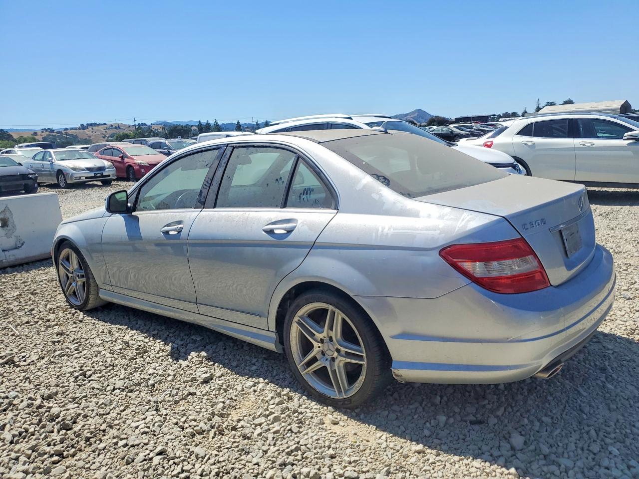 2009 Mercedes-benz C 300 Silver vin: WDDGF54X19F208289