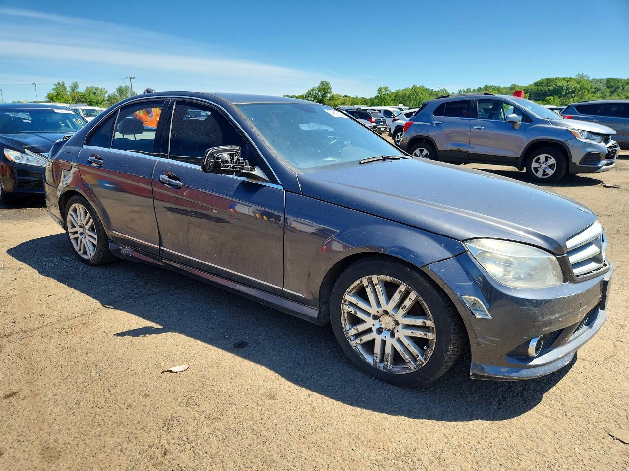 2009 Mercedes-benz C 300 Gray vin: WDDGF54X19F233001