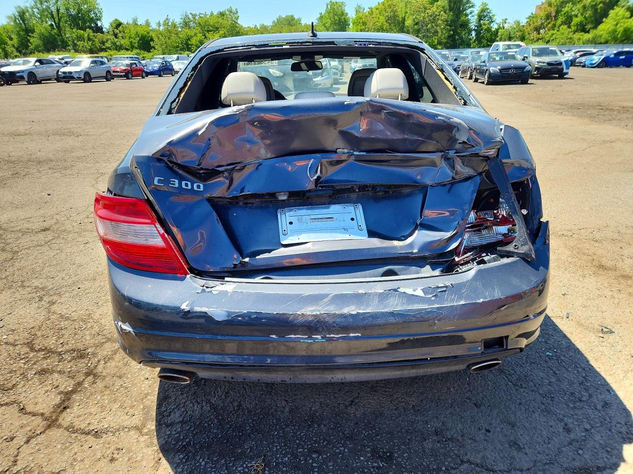 2009 Mercedes-benz C 300 Gray vin: WDDGF54X19F233001