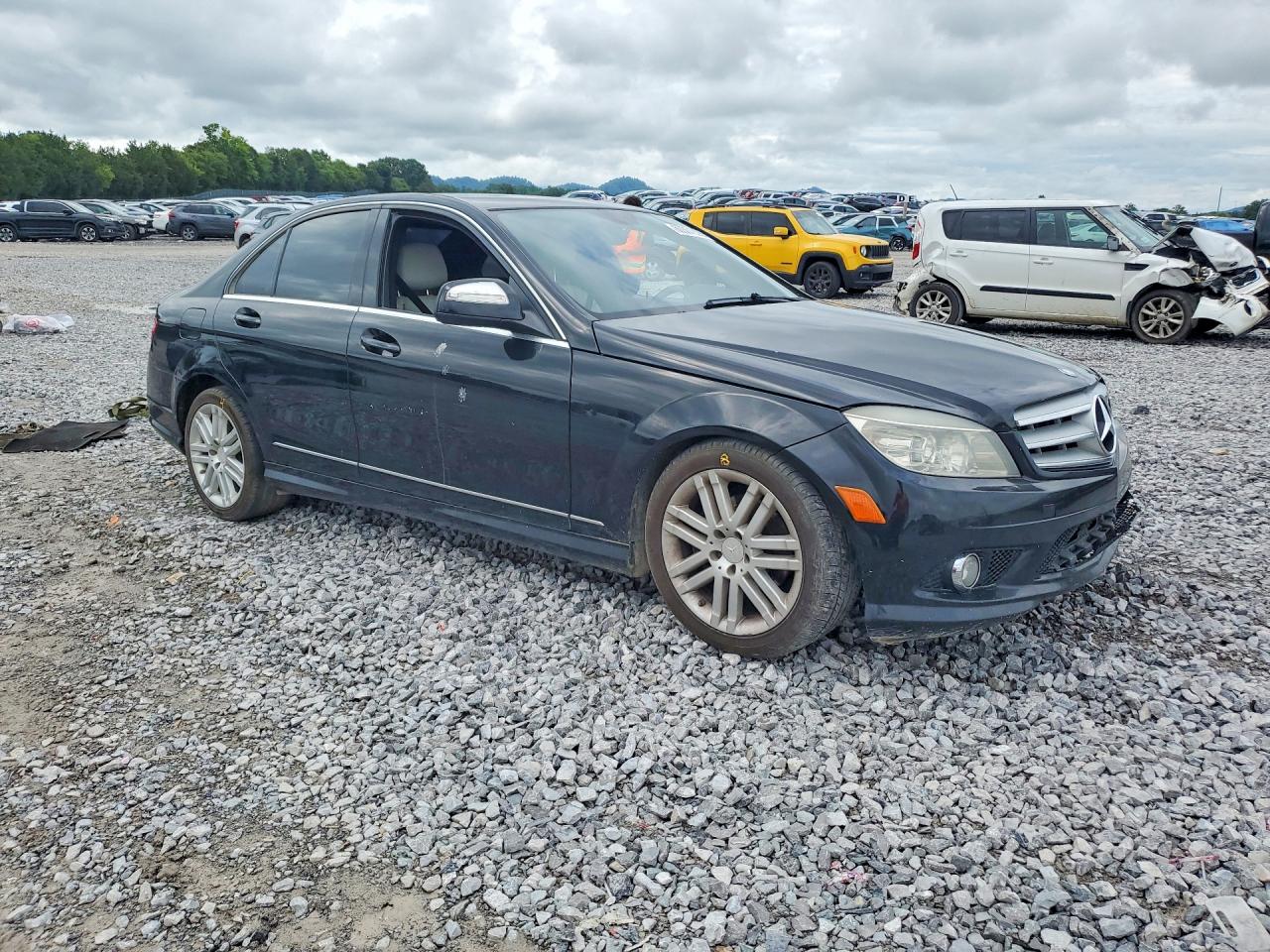 2009 Mercedes-benz C 300 Black vin: WDDGF54X19R054987