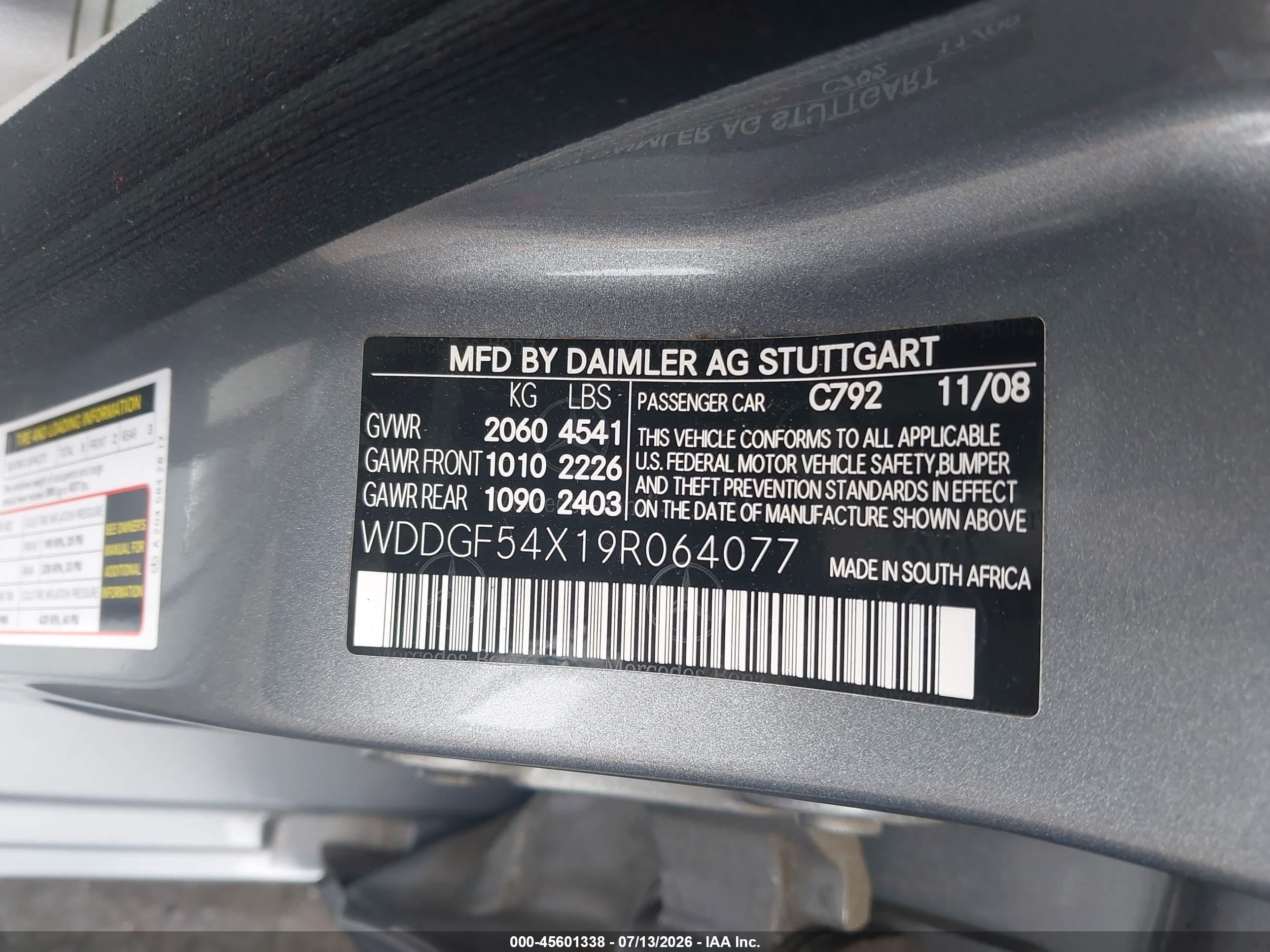 2009 Mercedes-benz C 300 Luxury/sport Silver vin: WDDGF54X19R064077