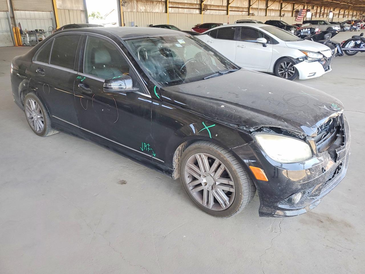 2009 Mercedes-benz C 300 Black vin: WDDGF54X19R078125