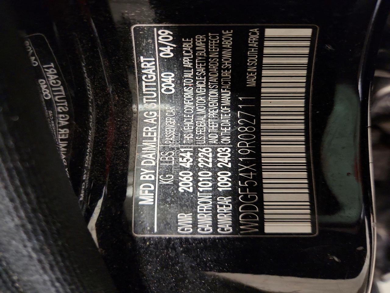2009 Mercedes-benz C 300 Черный vin: WDDGF54X19R082711