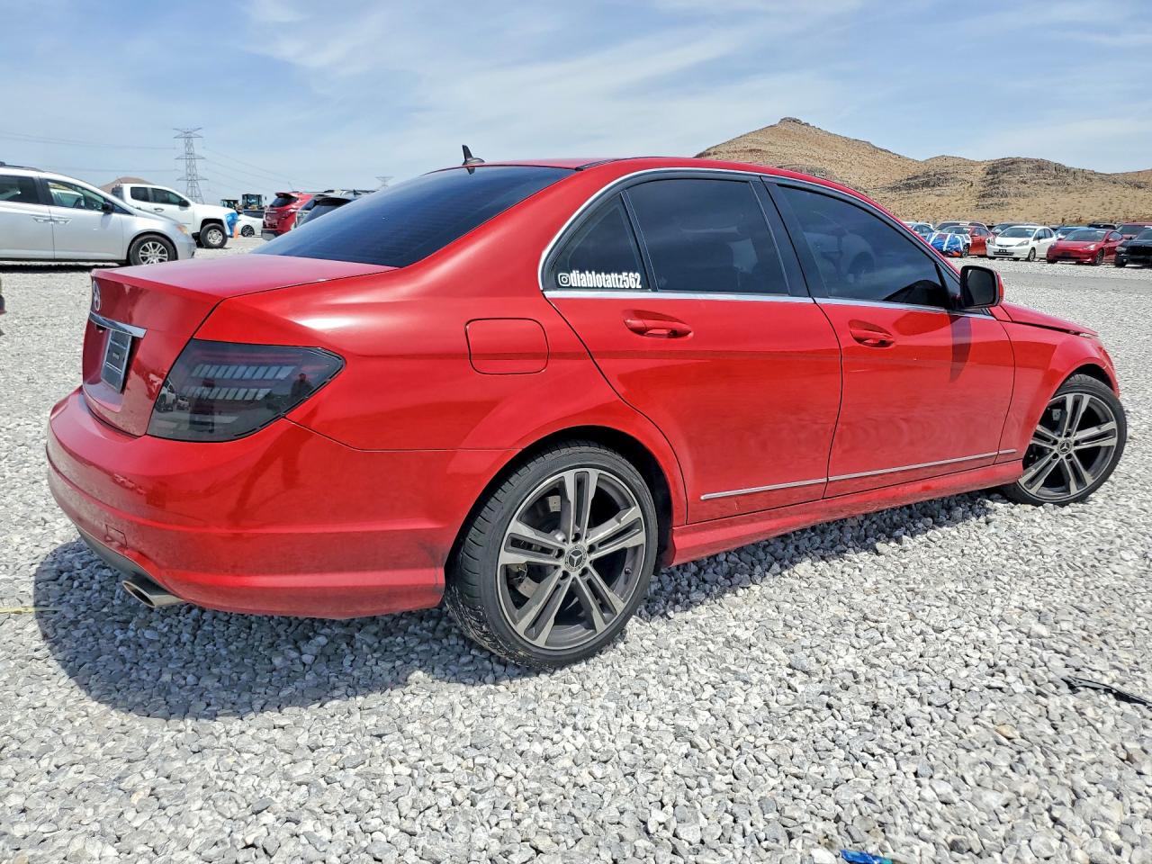 2008 Mercedes-benz C 300 Red vin: WDDGF54X28F033839