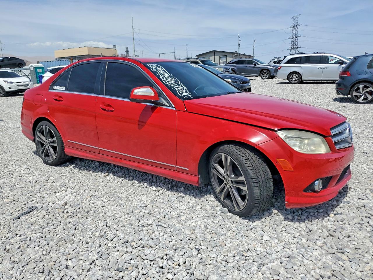2008 Mercedes-benz C 300 Red vin: WDDGF54X28F033839