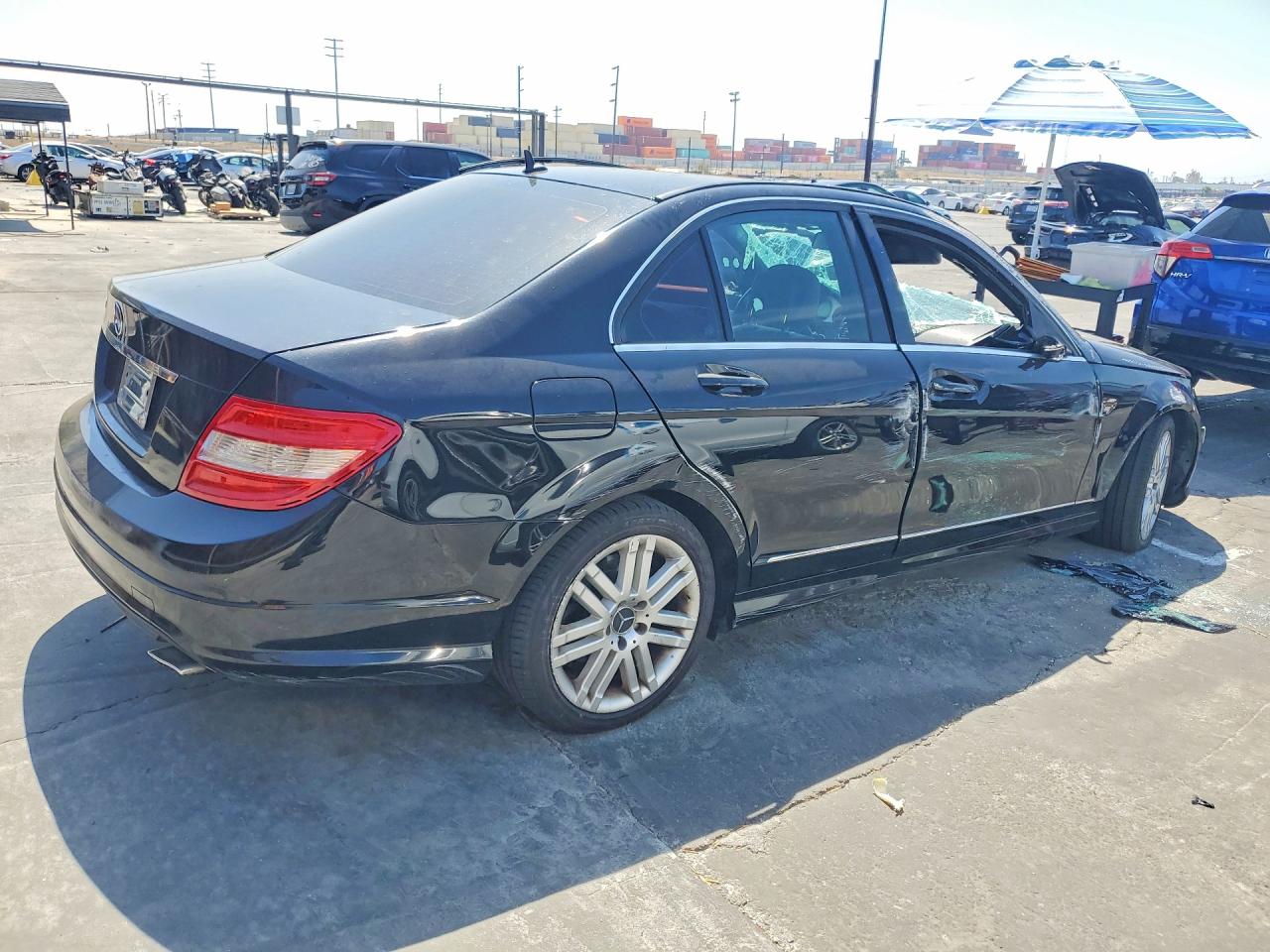 2008 Mercedes-benz C 300 Black vin: WDDGF54X28F048969