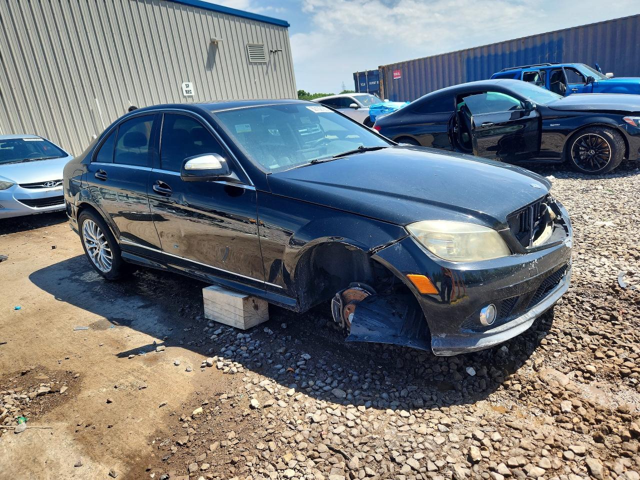 2008 Mercedes-benz C 300 Black vin: WDDGF54X28F067828