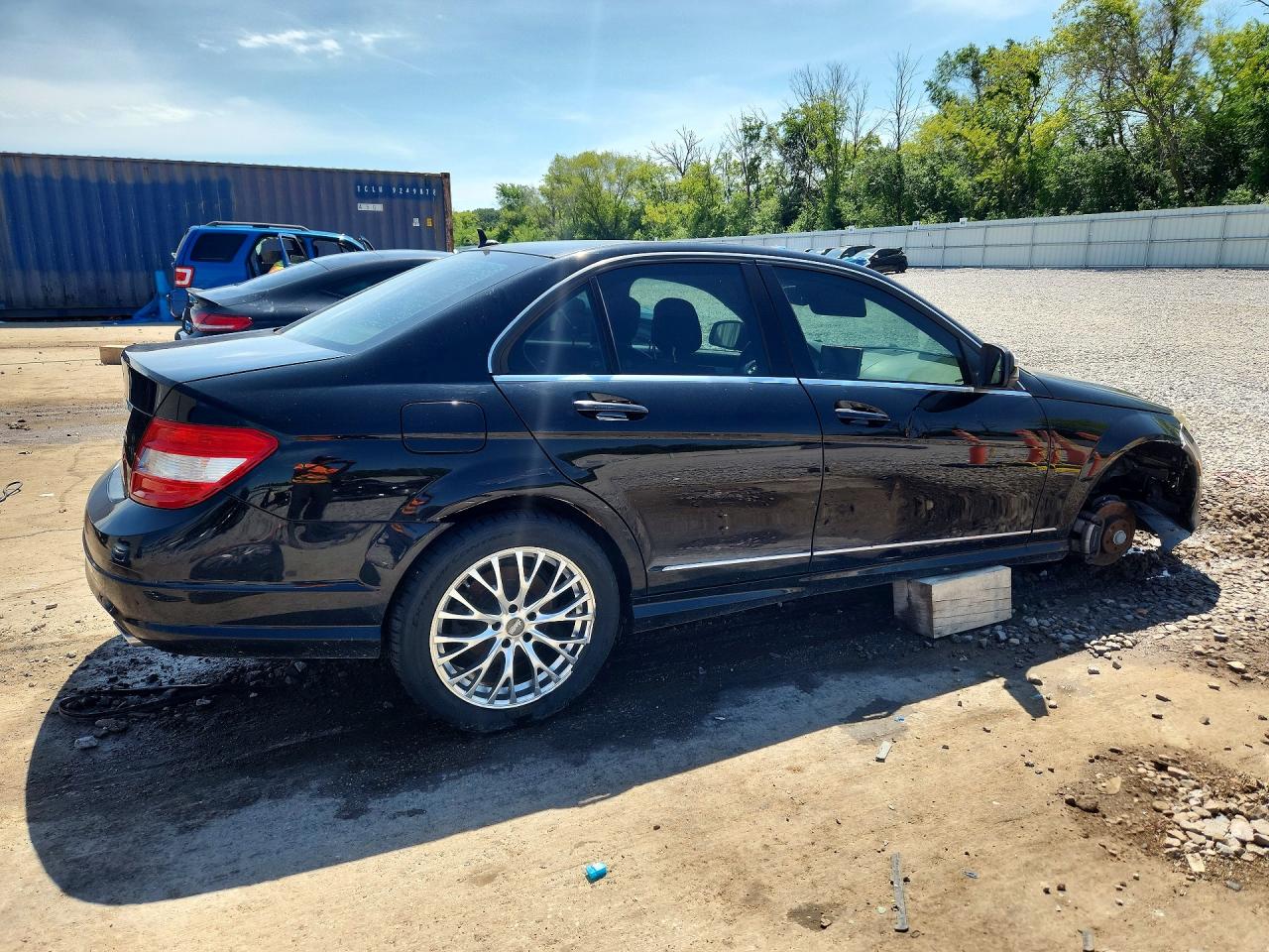 2008 Mercedes-benz C 300 Black vin: WDDGF54X28F067828
