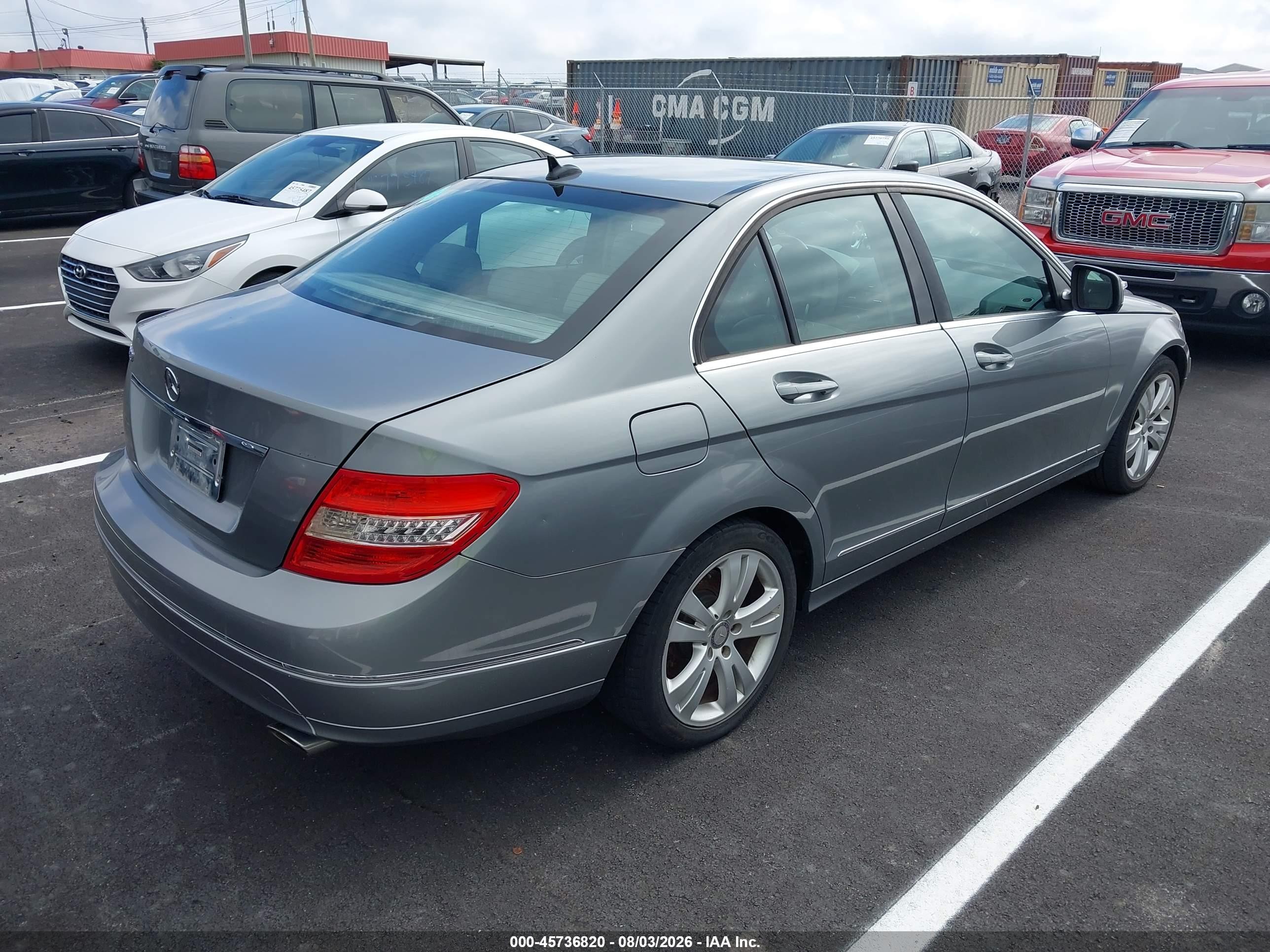 2008 Mercedes-benz C 300 Luxury/sport Silver vin: WDDGF54X28F072513
