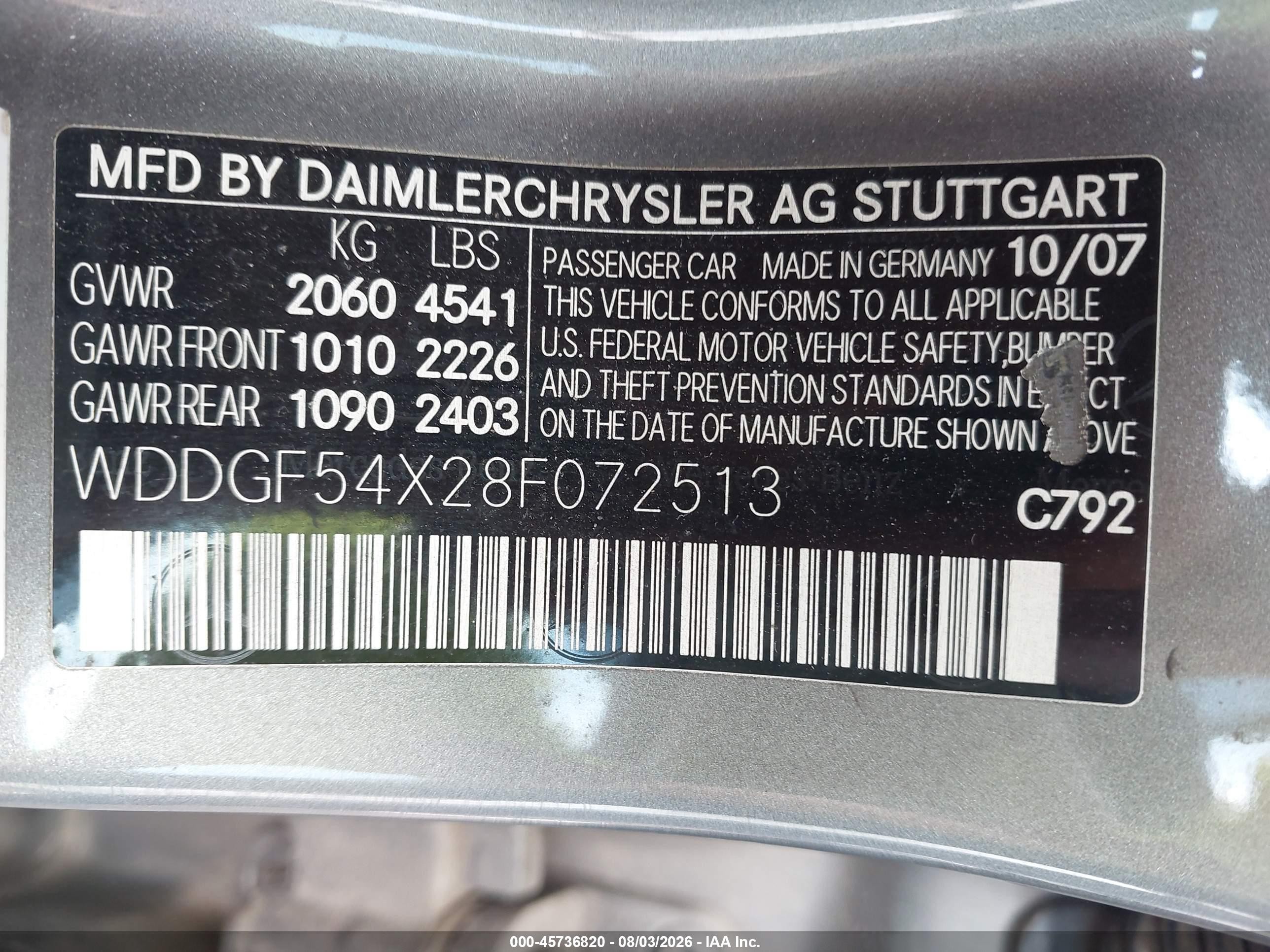 2008 Mercedes-benz C 300 Luxury/sport Silver vin: WDDGF54X28F072513