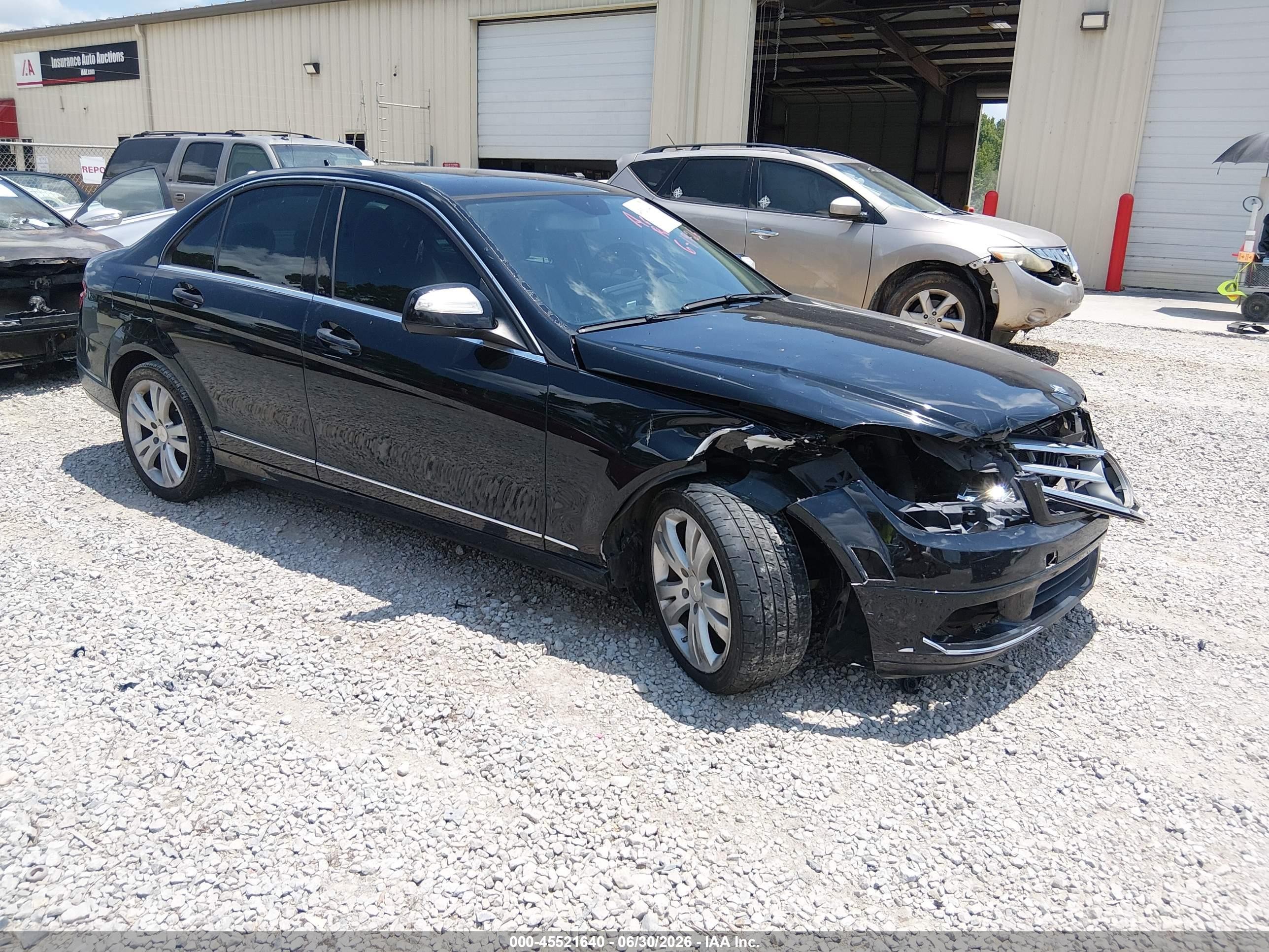 2008 Mercedes-benz C 300 Luxury/sport Black vin: WDDGF54X28F078554