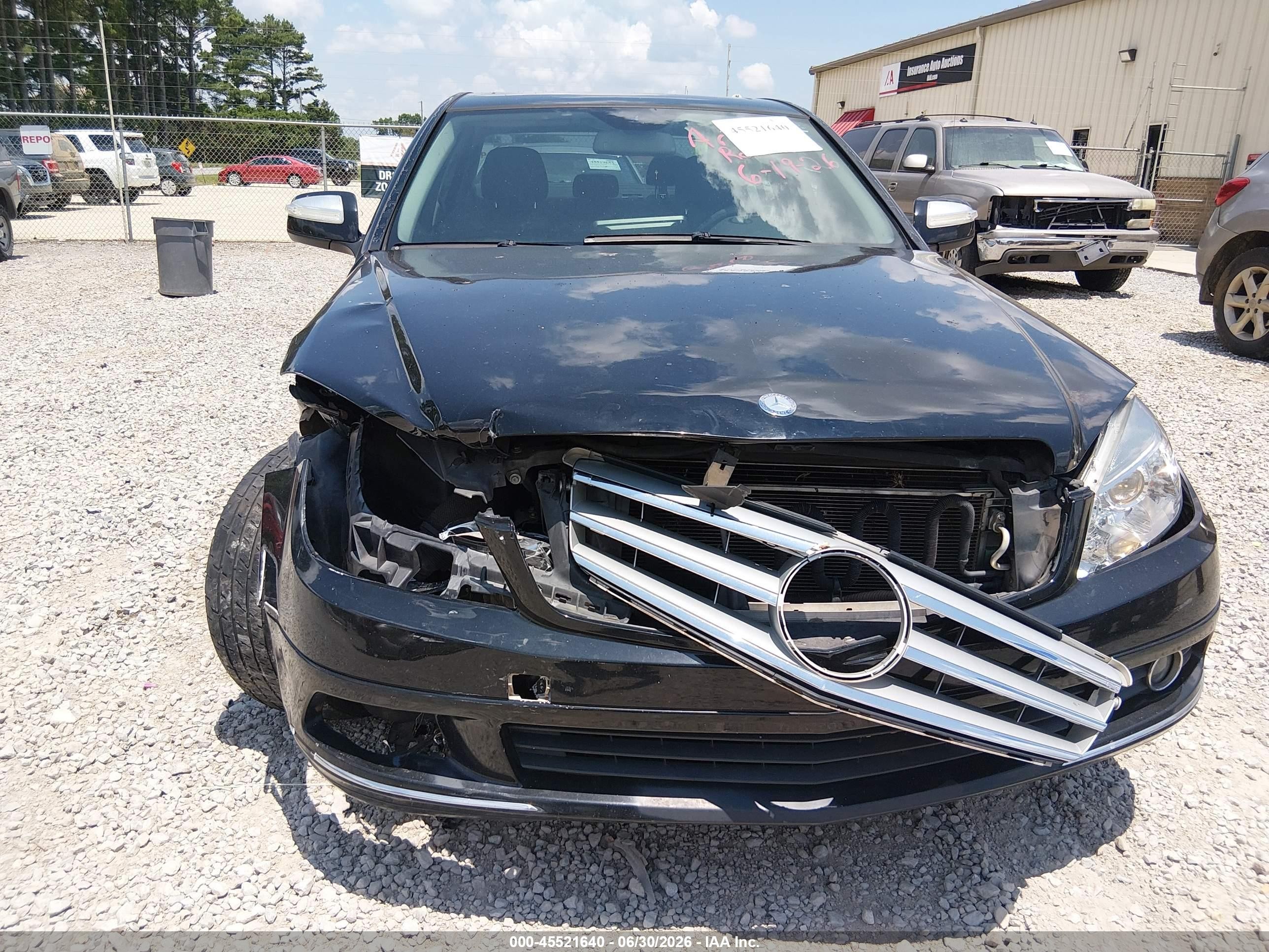 2008 Mercedes-benz C 300 Luxury/sport Black vin: WDDGF54X28F078554