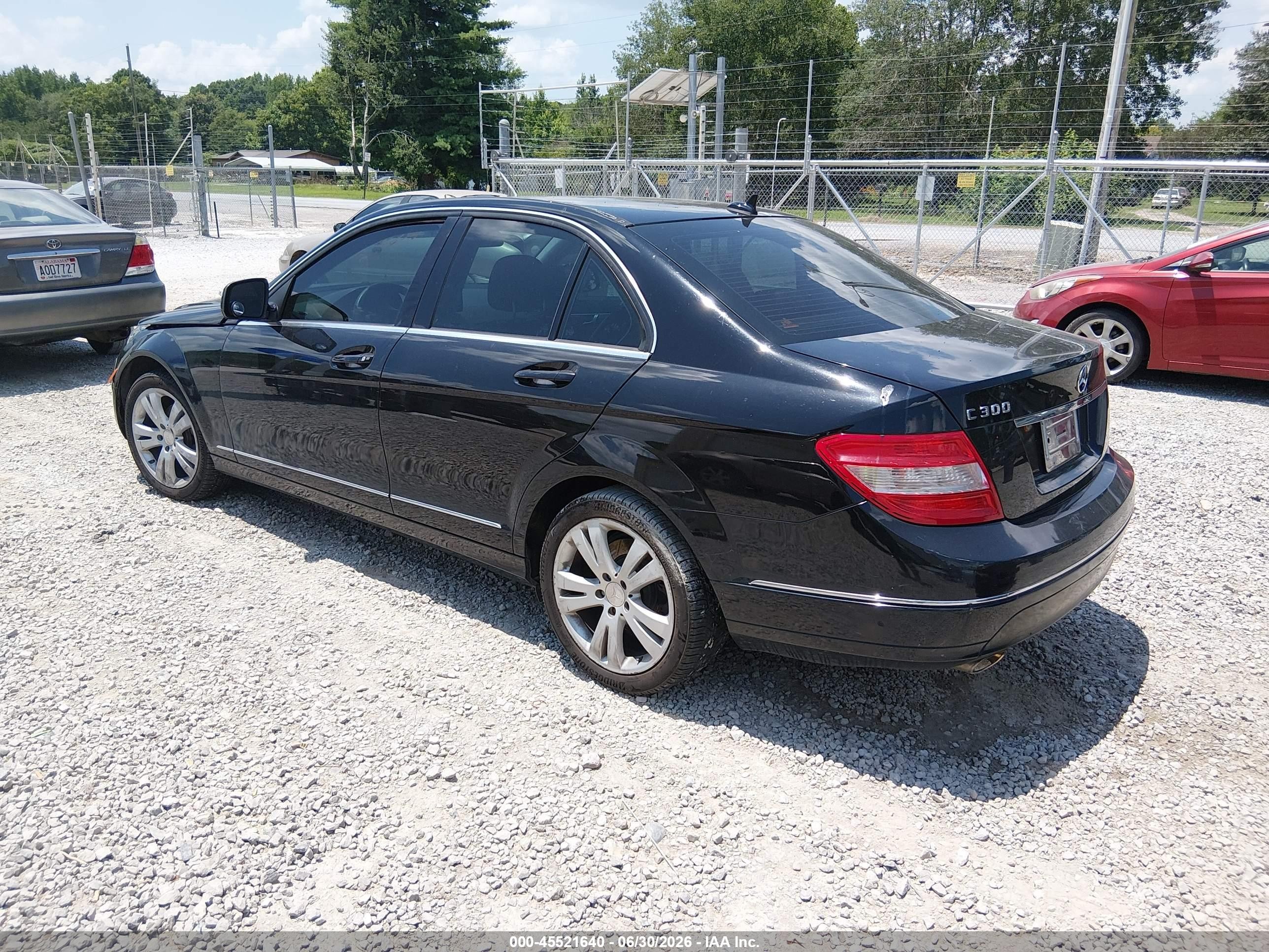 2008 Mercedes-benz C 300 Luxury/sport Black vin: WDDGF54X28F078554