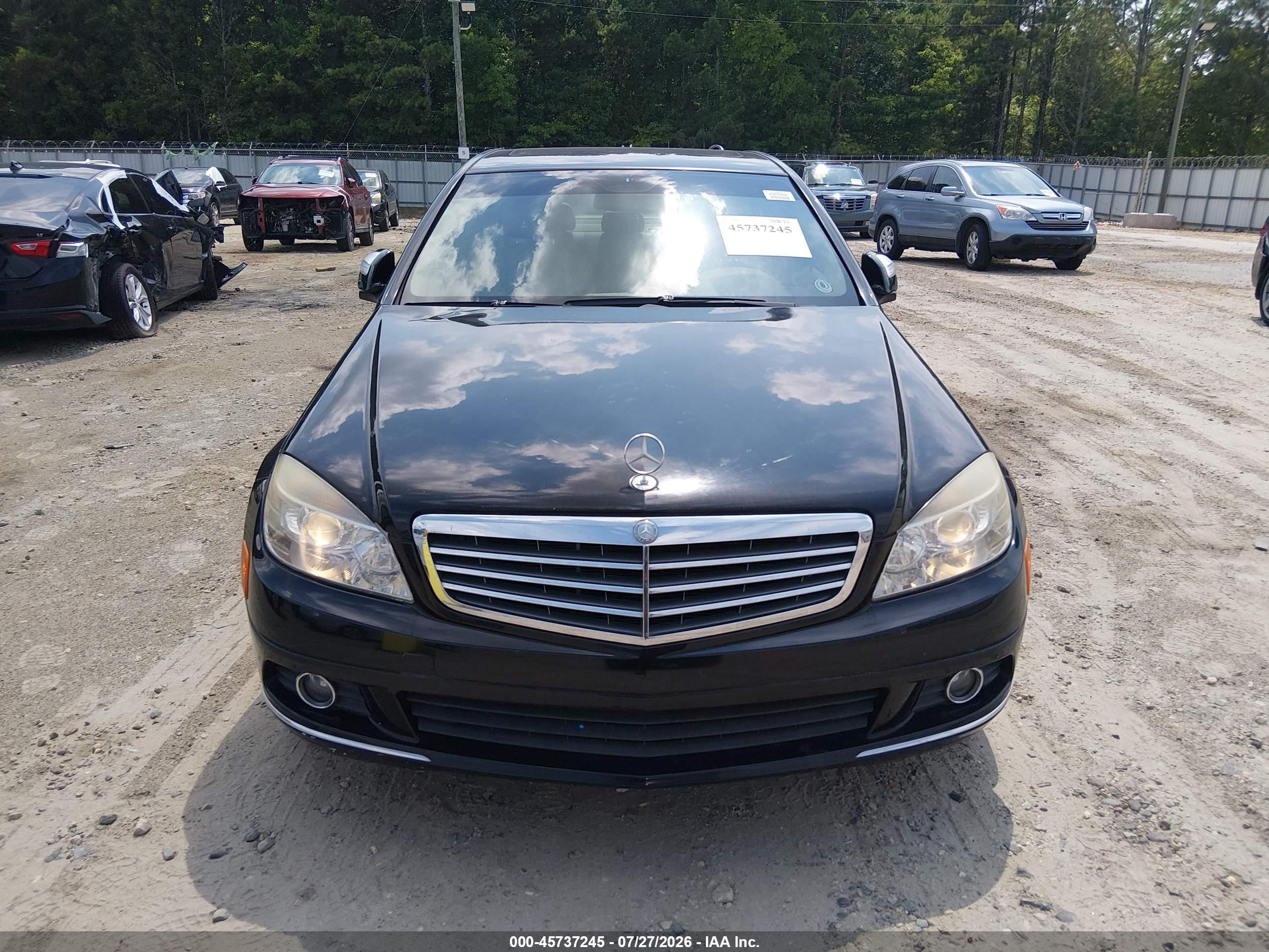 2008 Mercedes-benz C 300 Luxury Black vin: WDDGF54X28F149736