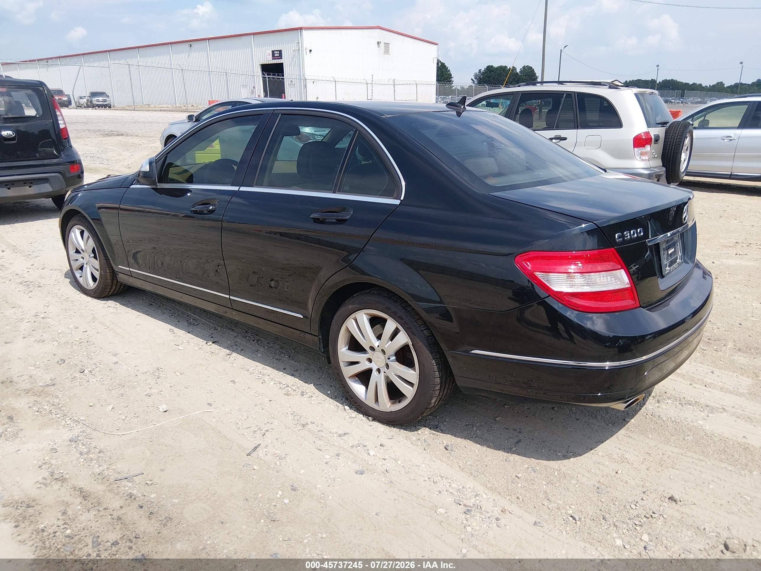 2008 Mercedes-benz C 300 Luxury Black vin: WDDGF54X28F149736