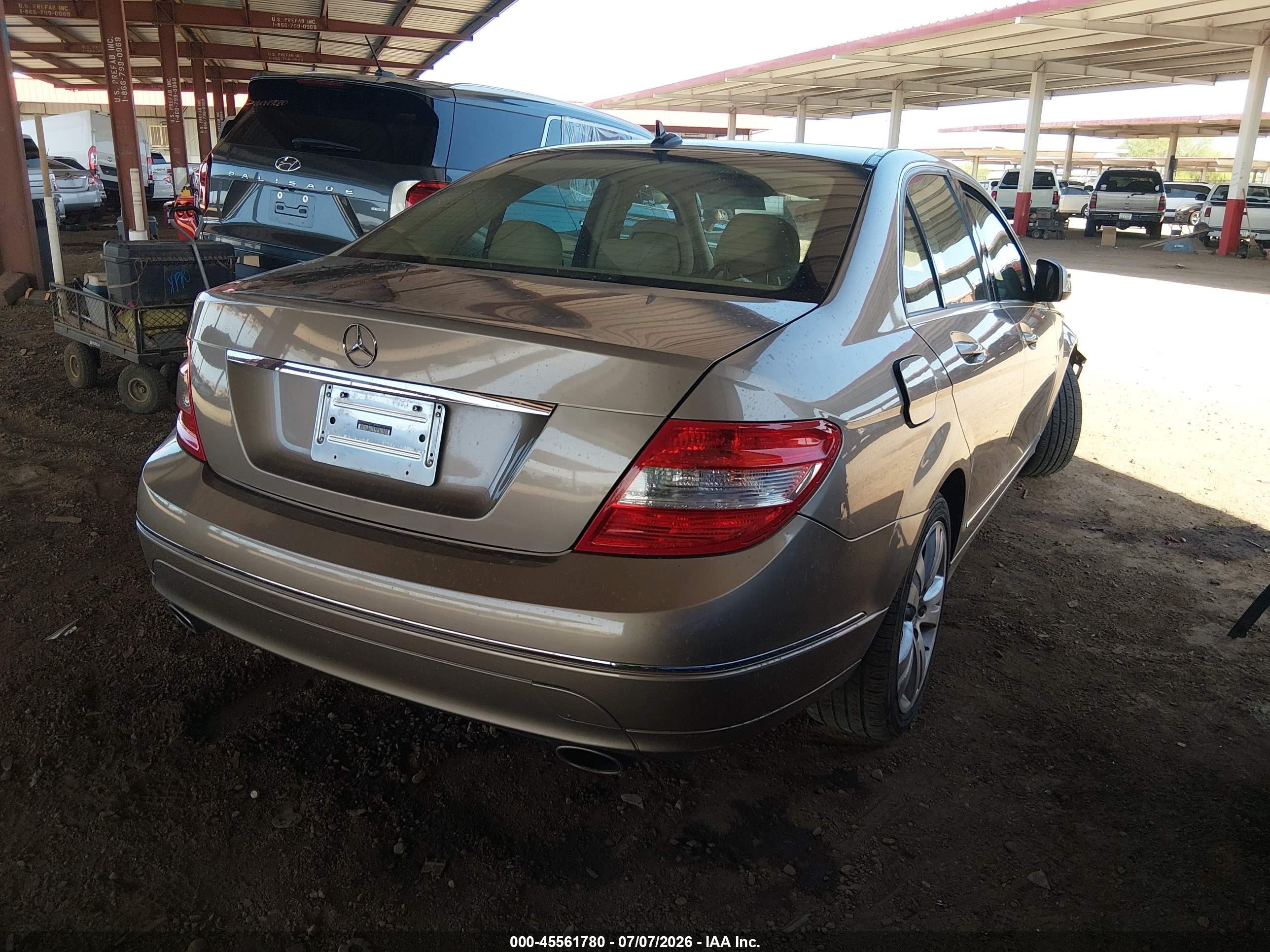 2008 Mercedes-benz C 300 Luxury/sport Champagne vin: WDDGF54X28F181442