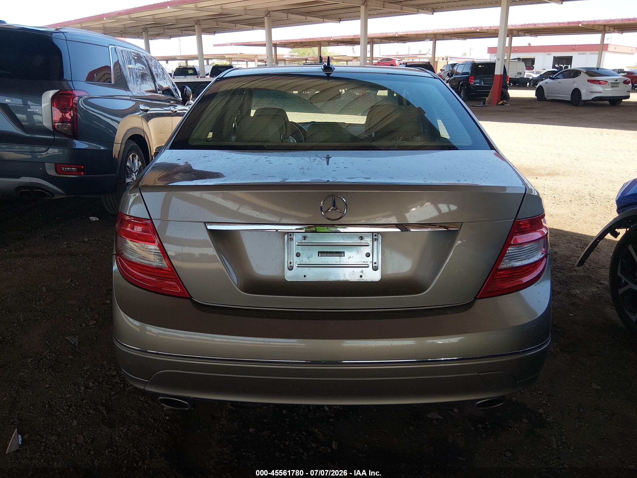 2008 Mercedes-benz C 300 Luxury/sport Champagne vin: WDDGF54X28F181442