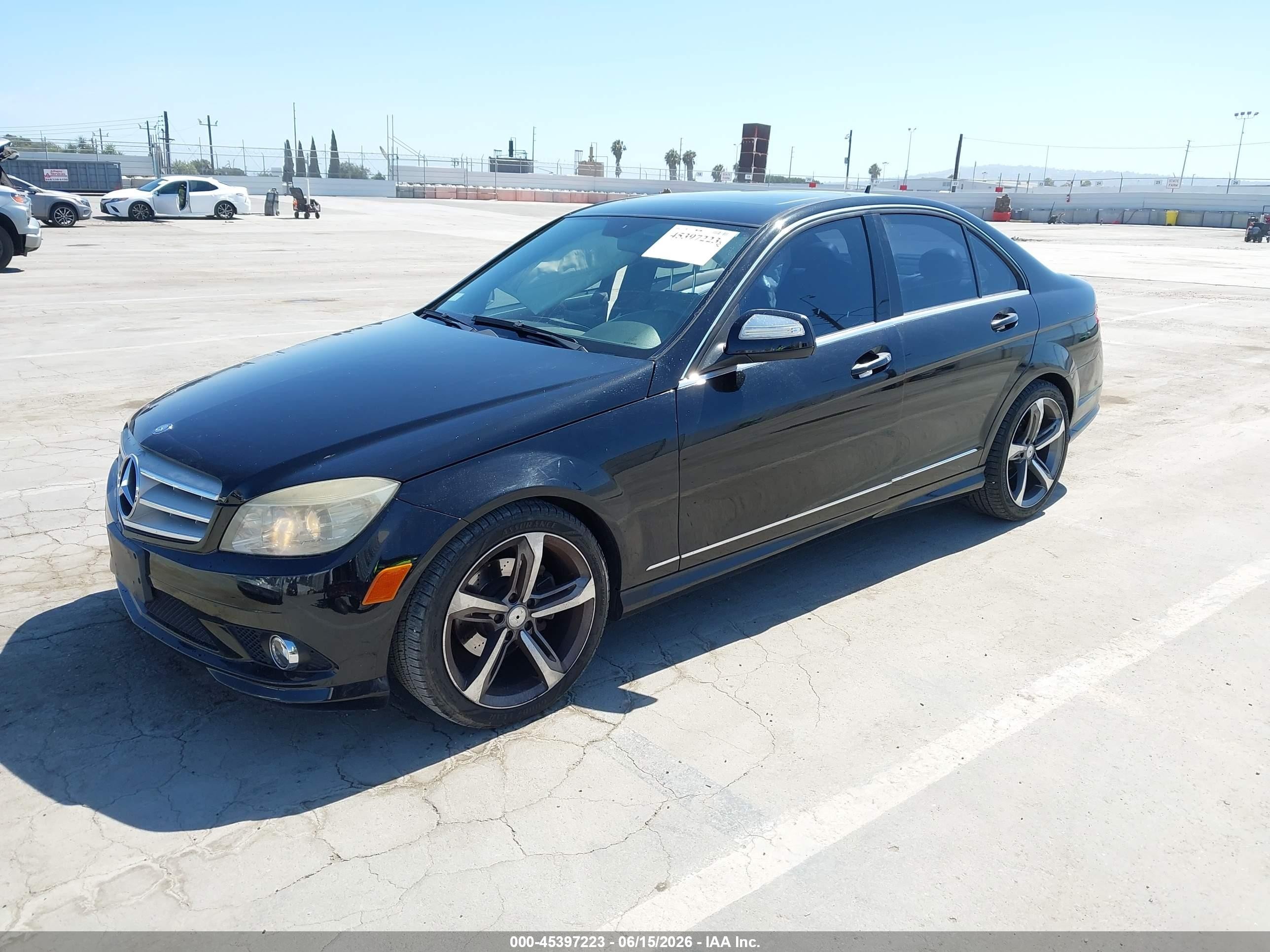 2008 Mercedes-benz C 300 Luxury/sport Black vin: WDDGF54X28R018269