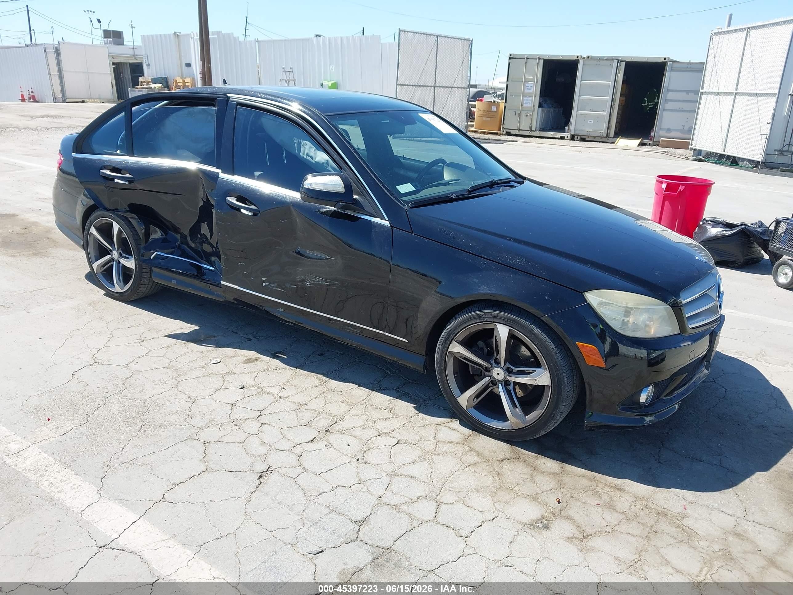 2008 Mercedes-benz C 300 Luxury/sport Black vin: WDDGF54X28R018269