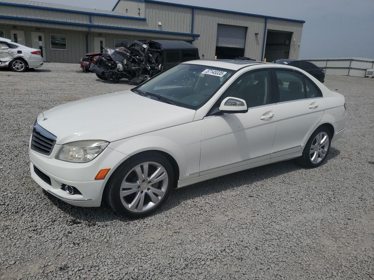 2009 Mercedes-benz C 300 Белый vin: WDDGF54X29R048454