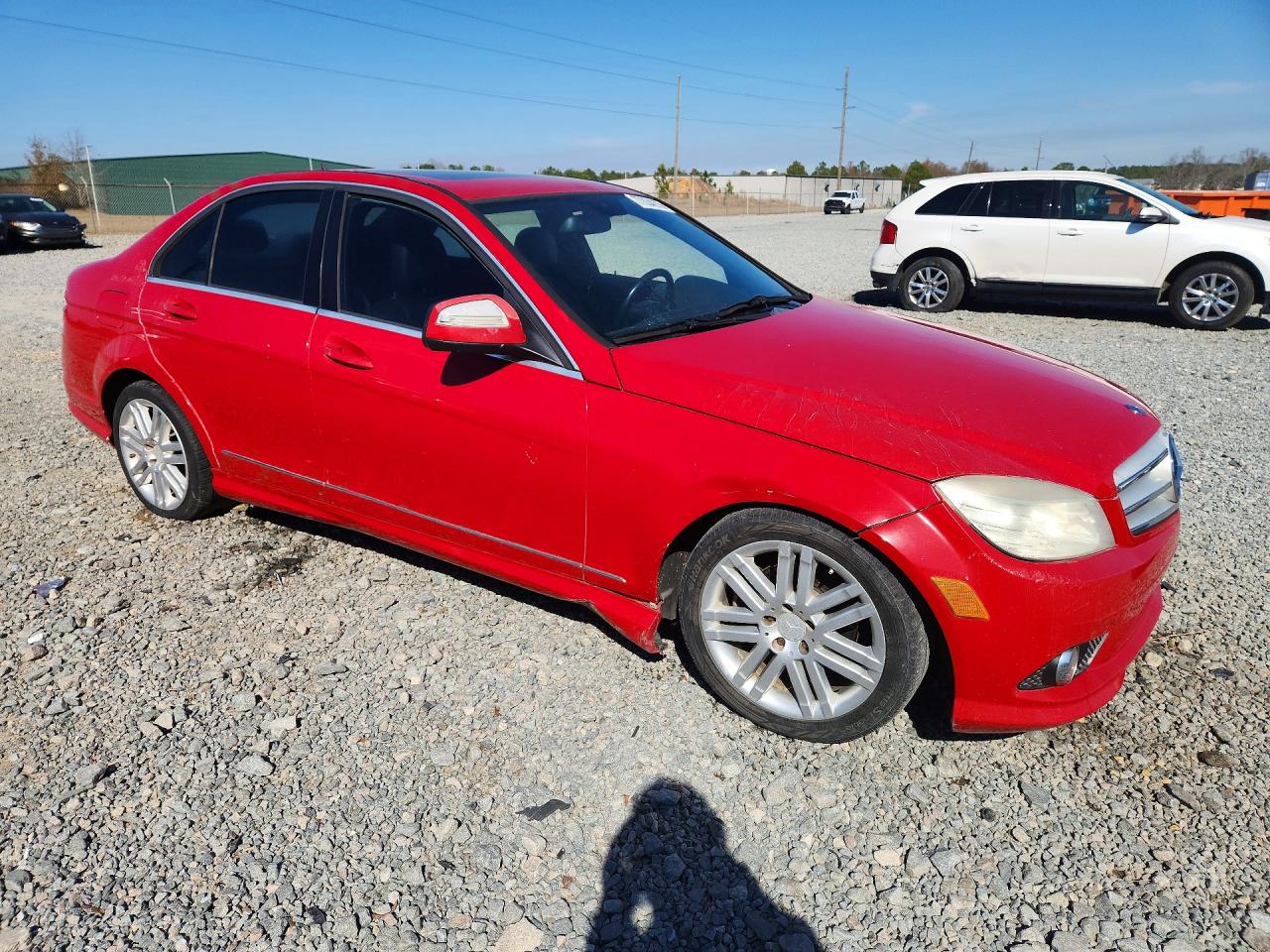 2009 Mercedes-benz C 300 Красный vin: WDDGF54X29R065061