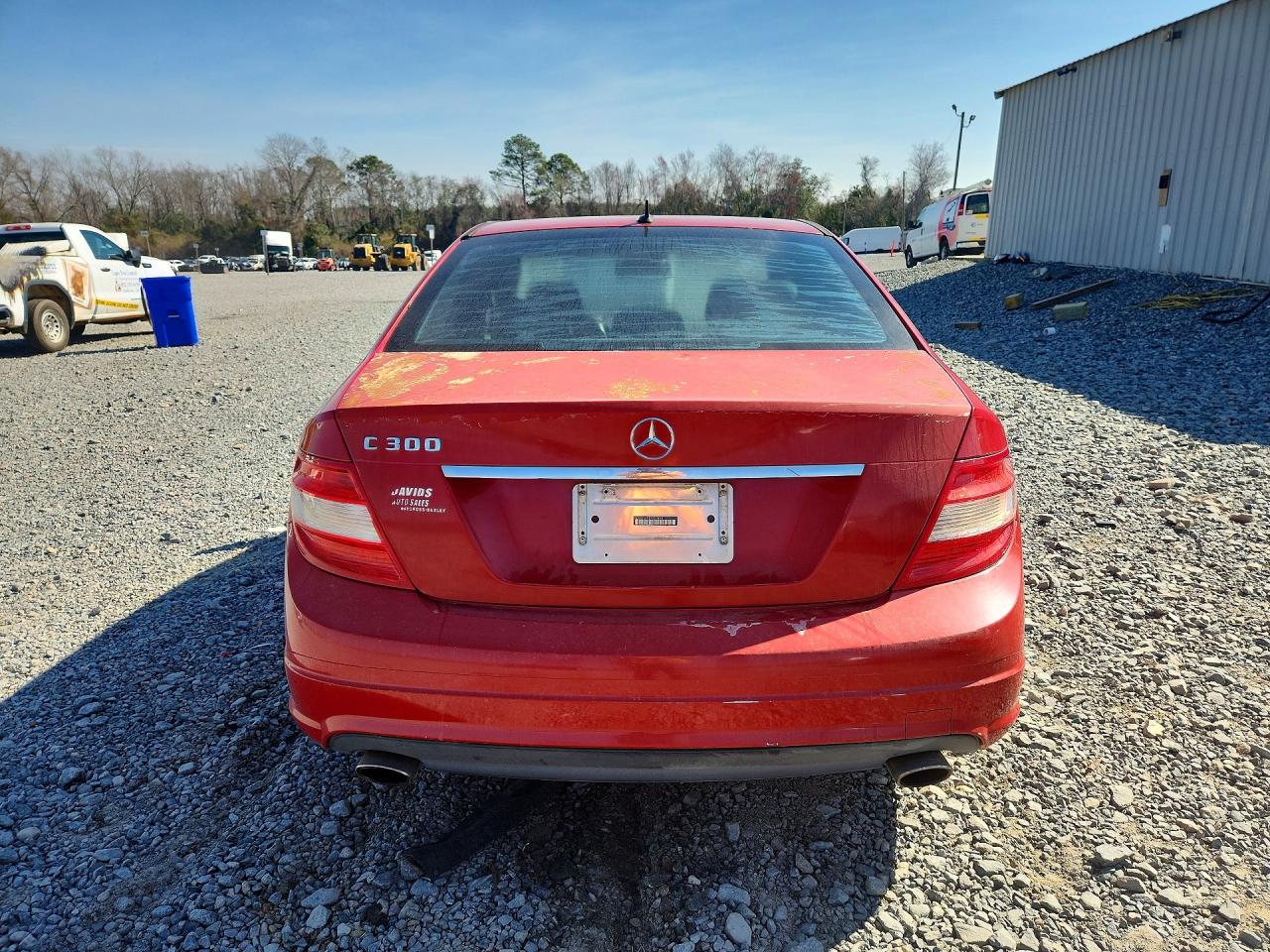 2009 Mercedes-benz C 300 Красный vin: WDDGF54X29R065061