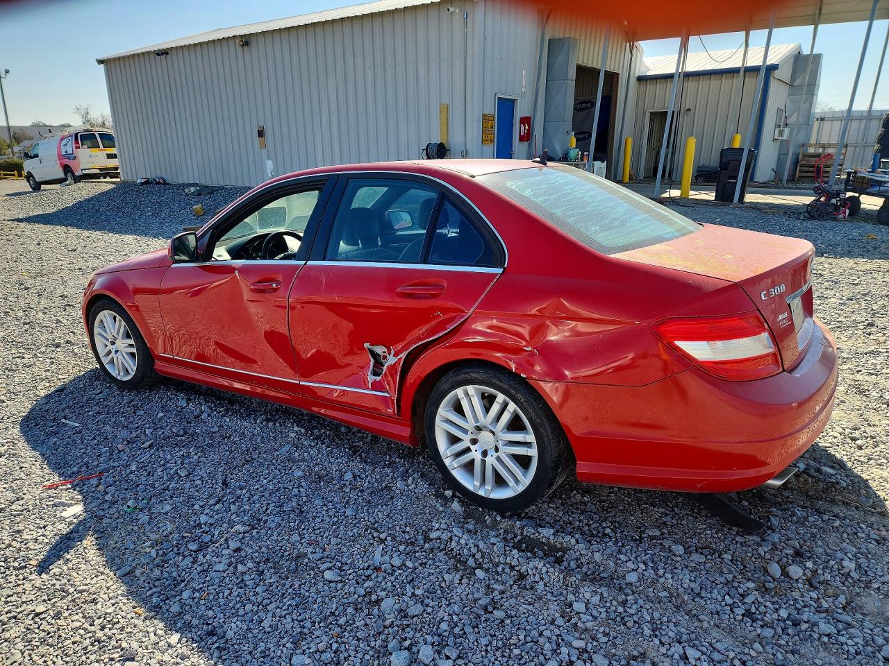 2009 Mercedes-benz C 300 Красный vin: WDDGF54X29R065061