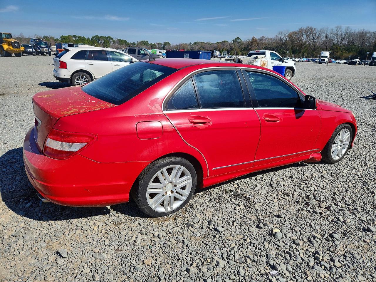 2009 Mercedes-benz C 300 Красный vin: WDDGF54X29R065061