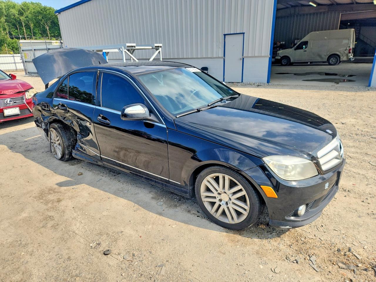 2009 Mercedes-benz C 300 Black vin: WDDGF54X29R069854