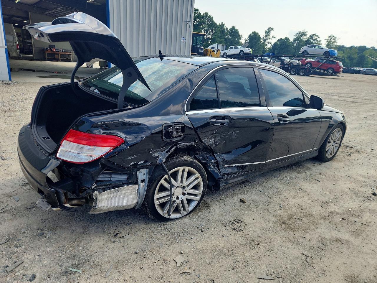 2009 Mercedes-benz C 300 Black vin: WDDGF54X29R069854