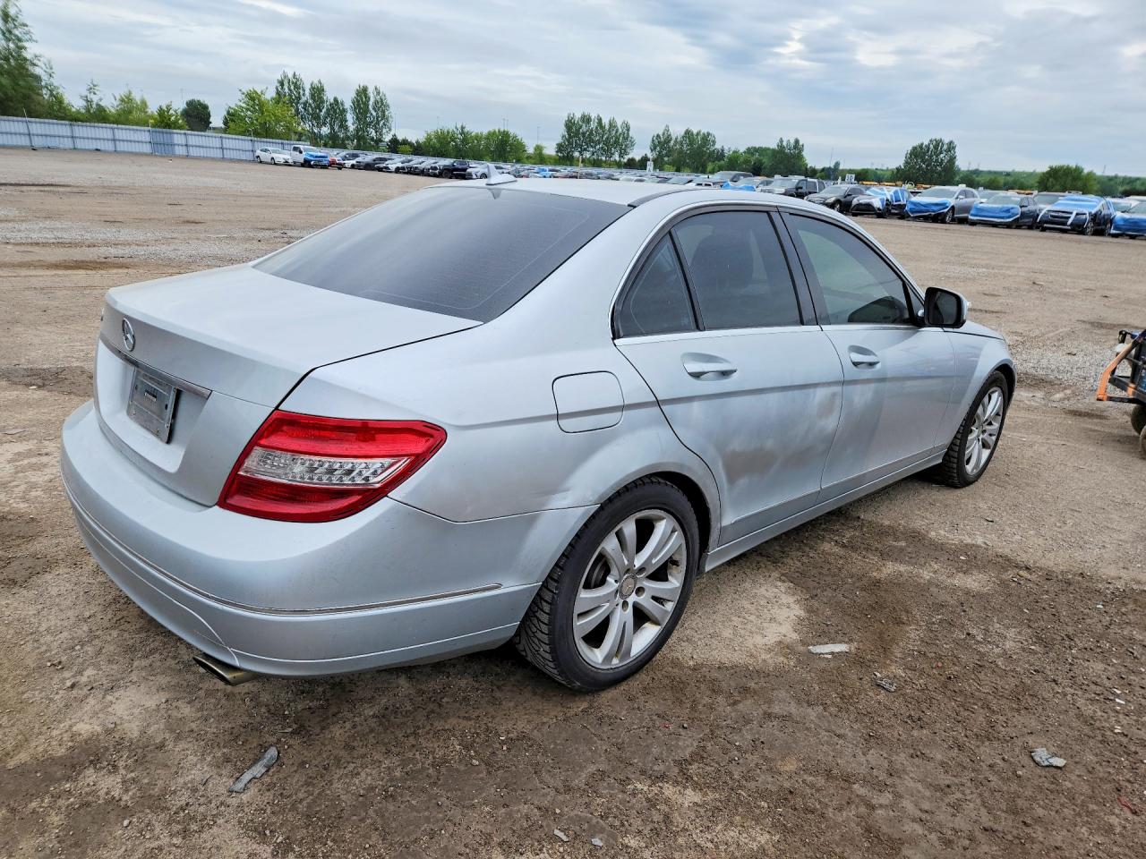 2008 Mercedes-benz C 300 Silver vin: WDDGF54X38F066154