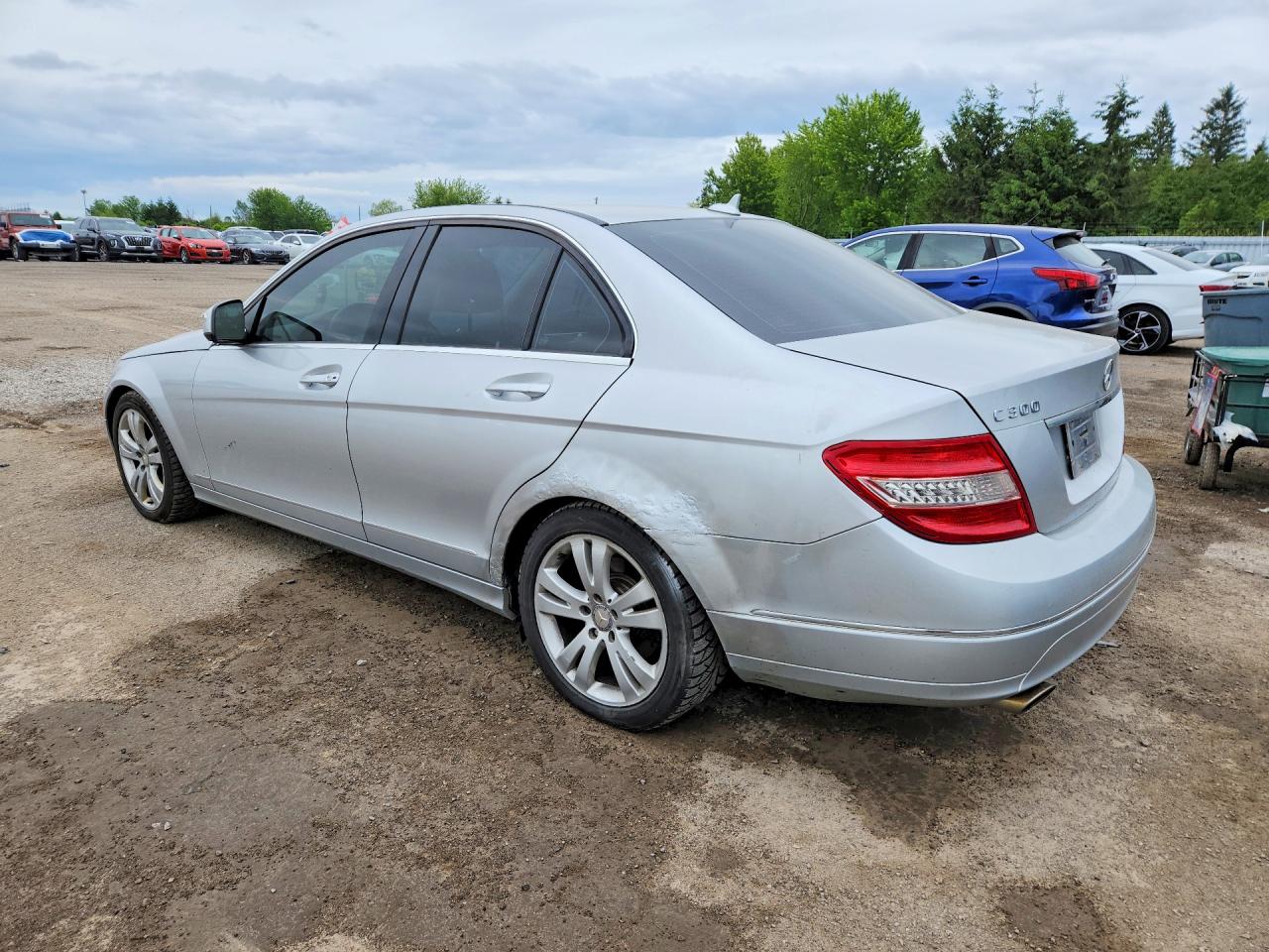 2008 Mercedes-benz C 300 Silver vin: WDDGF54X38F066154