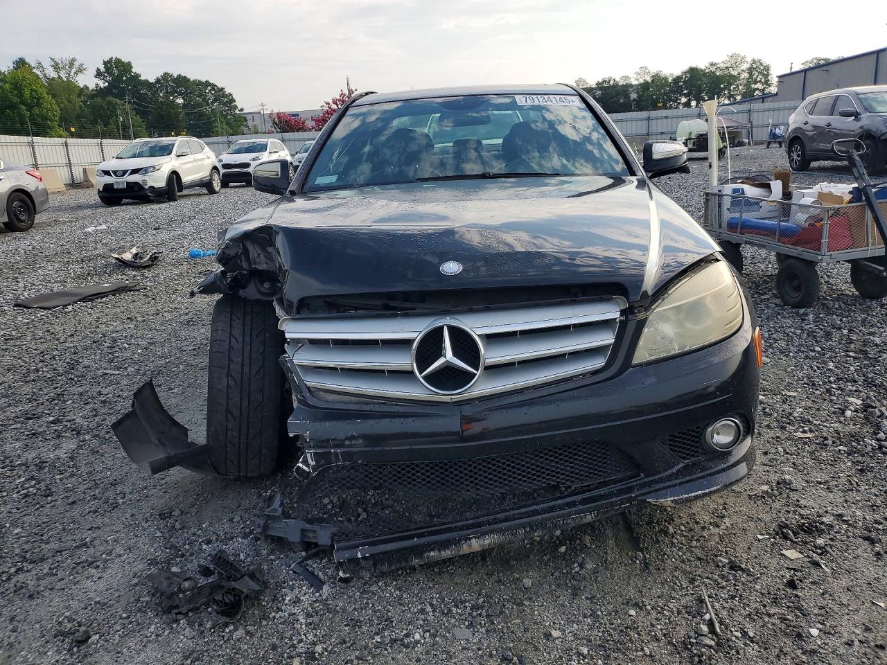 2008 Mercedes-benz C 300 Black vin: WDDGF54X38F075047