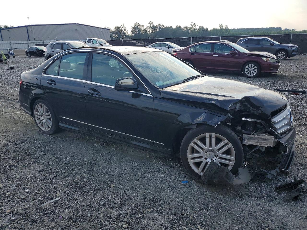 2008 Mercedes-benz C 300 Black vin: WDDGF54X38F075047