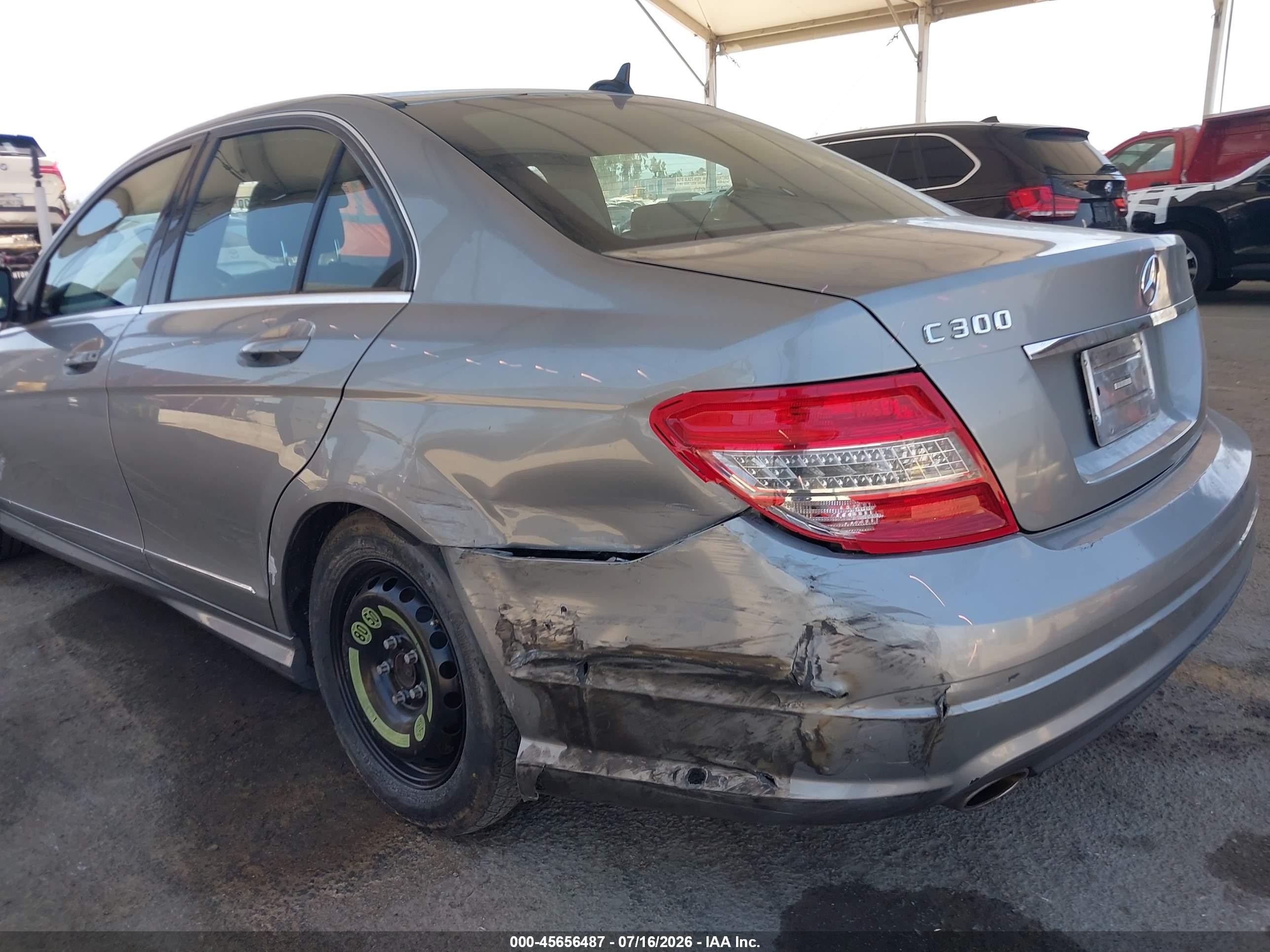 2008 Mercedes-benz C 300 Luxury/sport Gray vin: WDDGF54X38R017700
