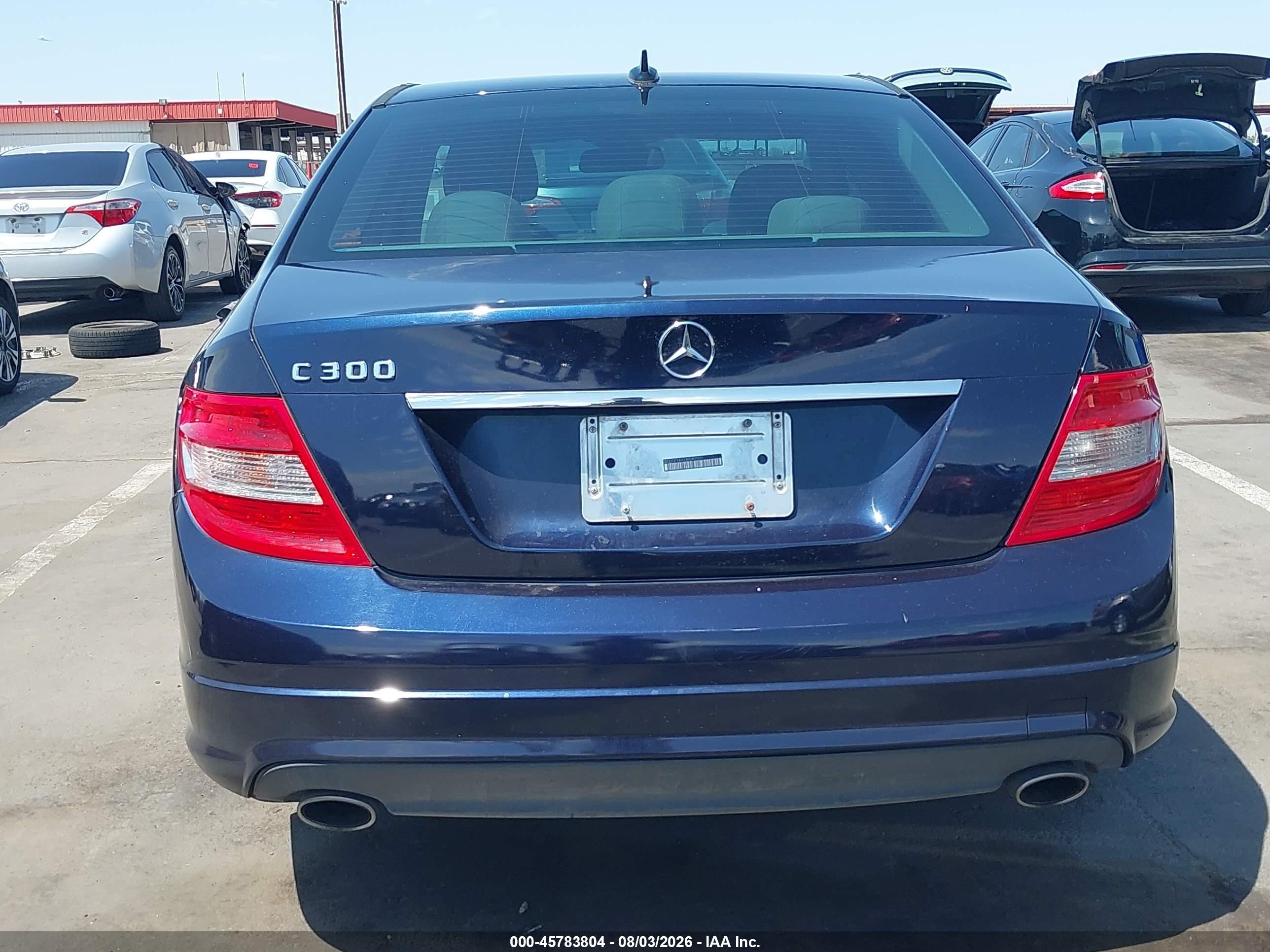 2009 Mercedes-benz C 300 Luxury/sport Синий vin: WDDGF54X39R082001