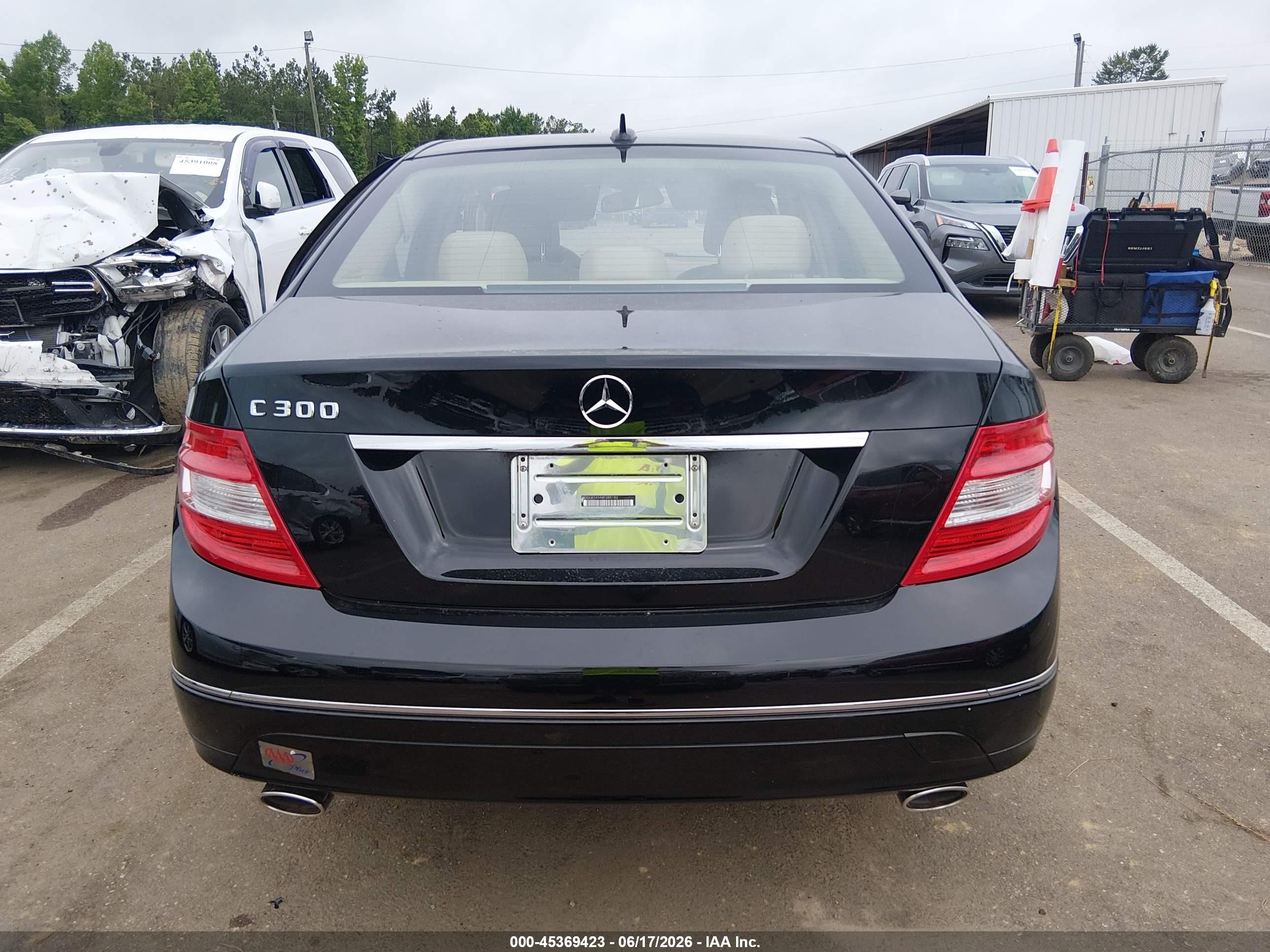 2008 Mercedes-benz C 300 Luxury/sport Black vin: WDDGF54X48F085182