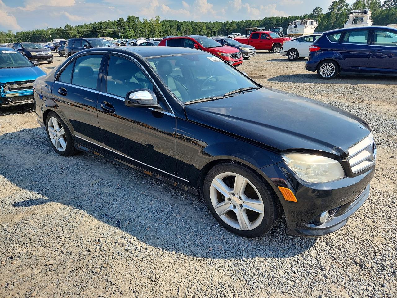 2008 Mercedes-benz C 300 Black vin: WDDGF54X48R038524