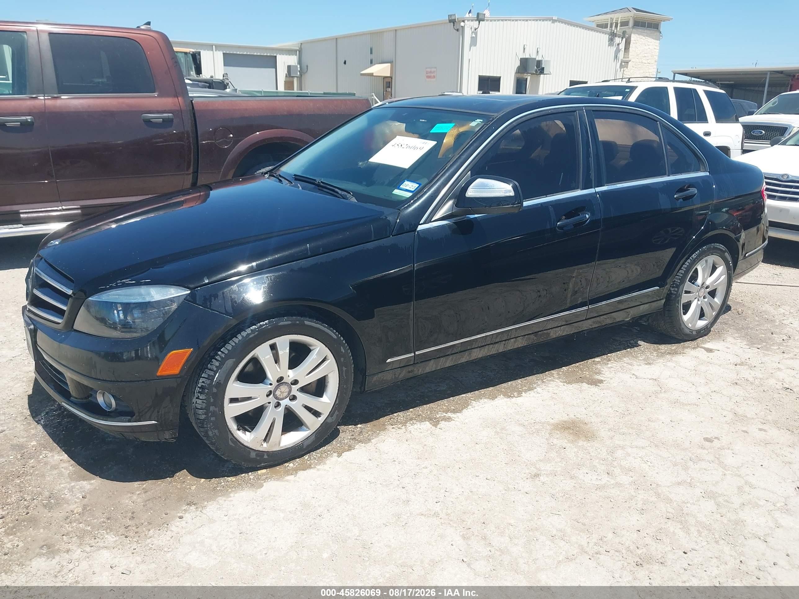 2009 Mercedes-benz C 300 Luxury/sport Black vin: WDDGF54X49F202292