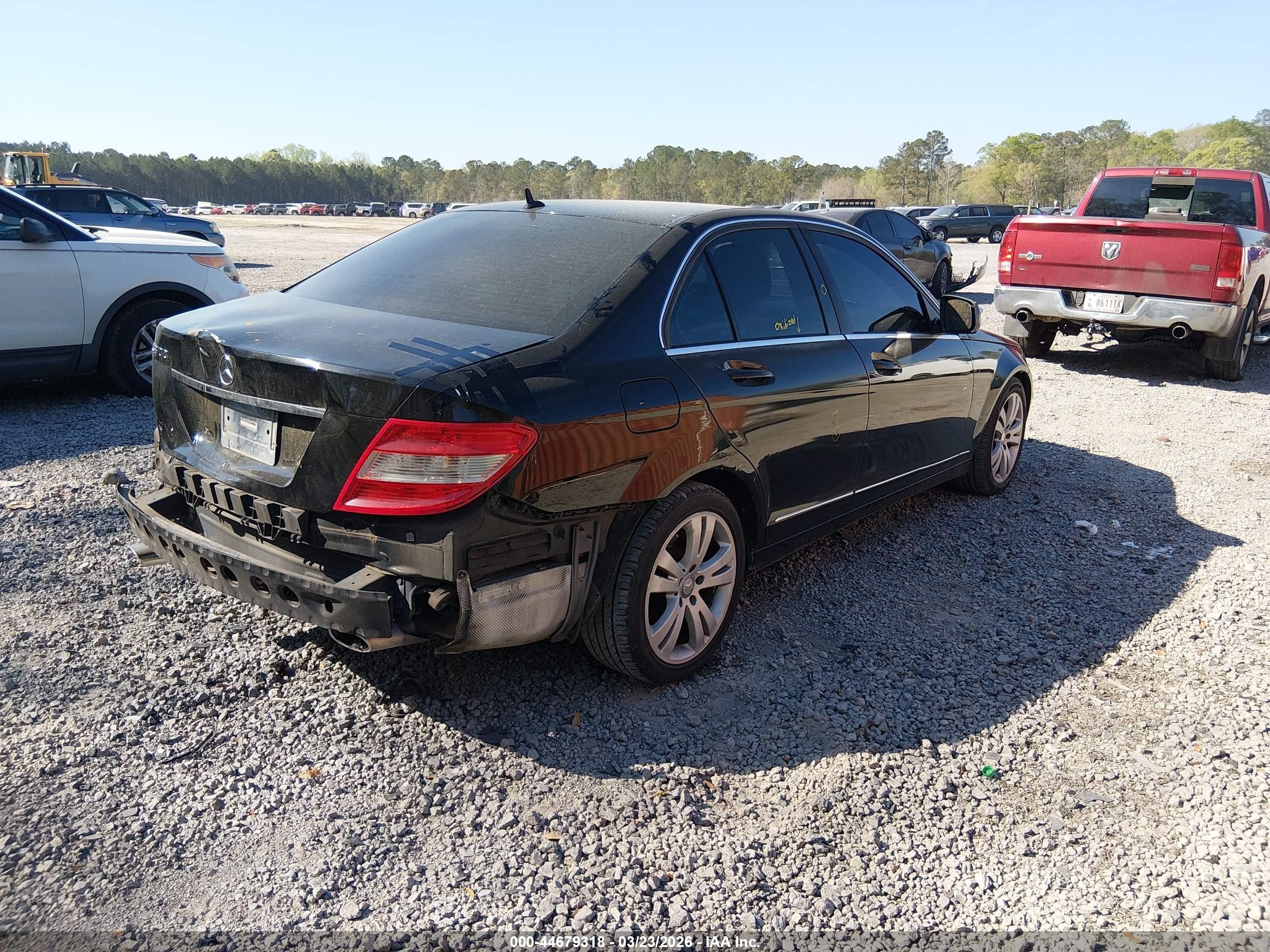 2009 Mercedes-benz C 300 Luxury Black vin: WDDGF54X49R079219