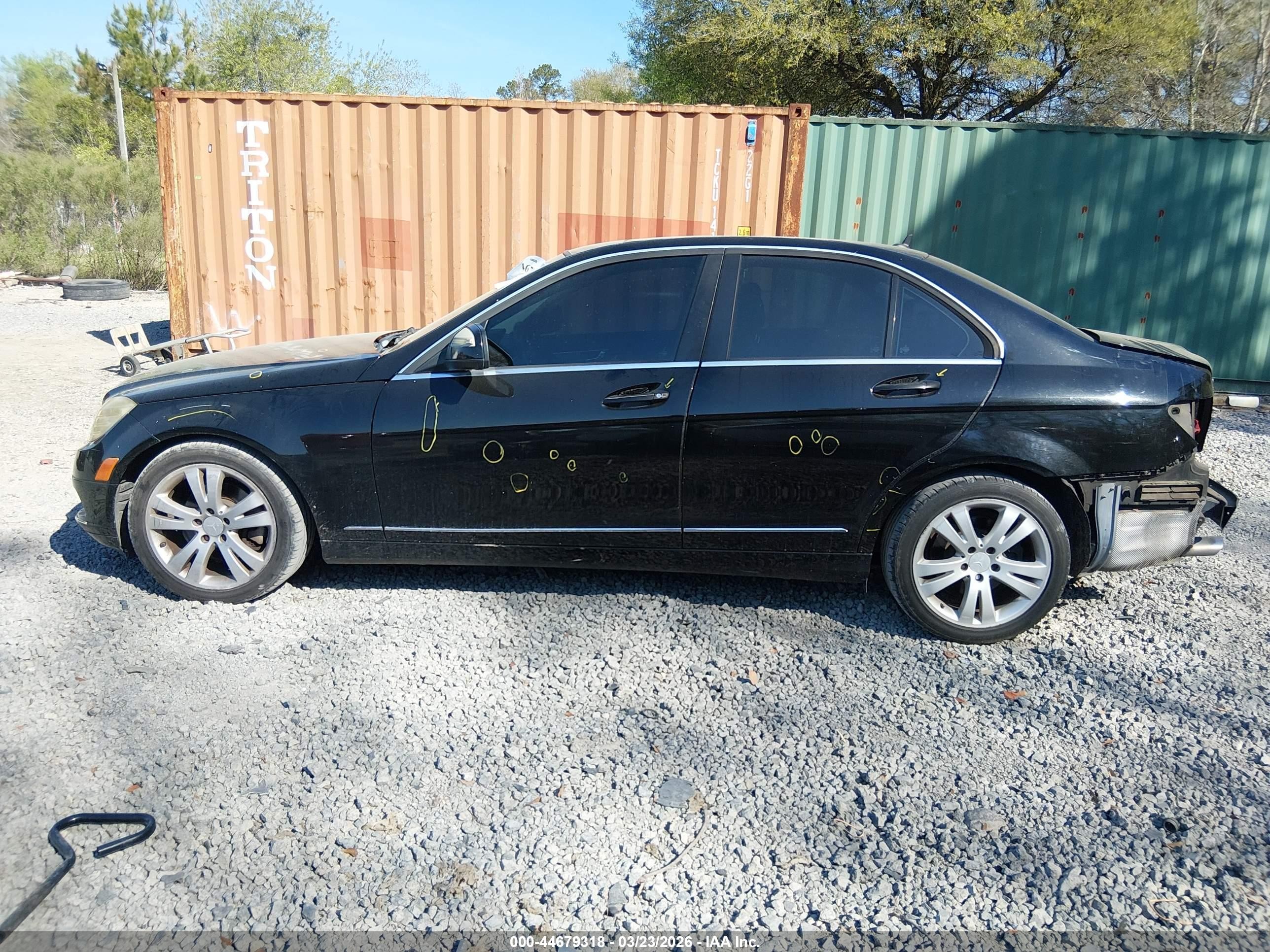 2009 Mercedes-benz C 300 Luxury Black vin: WDDGF54X49R079219