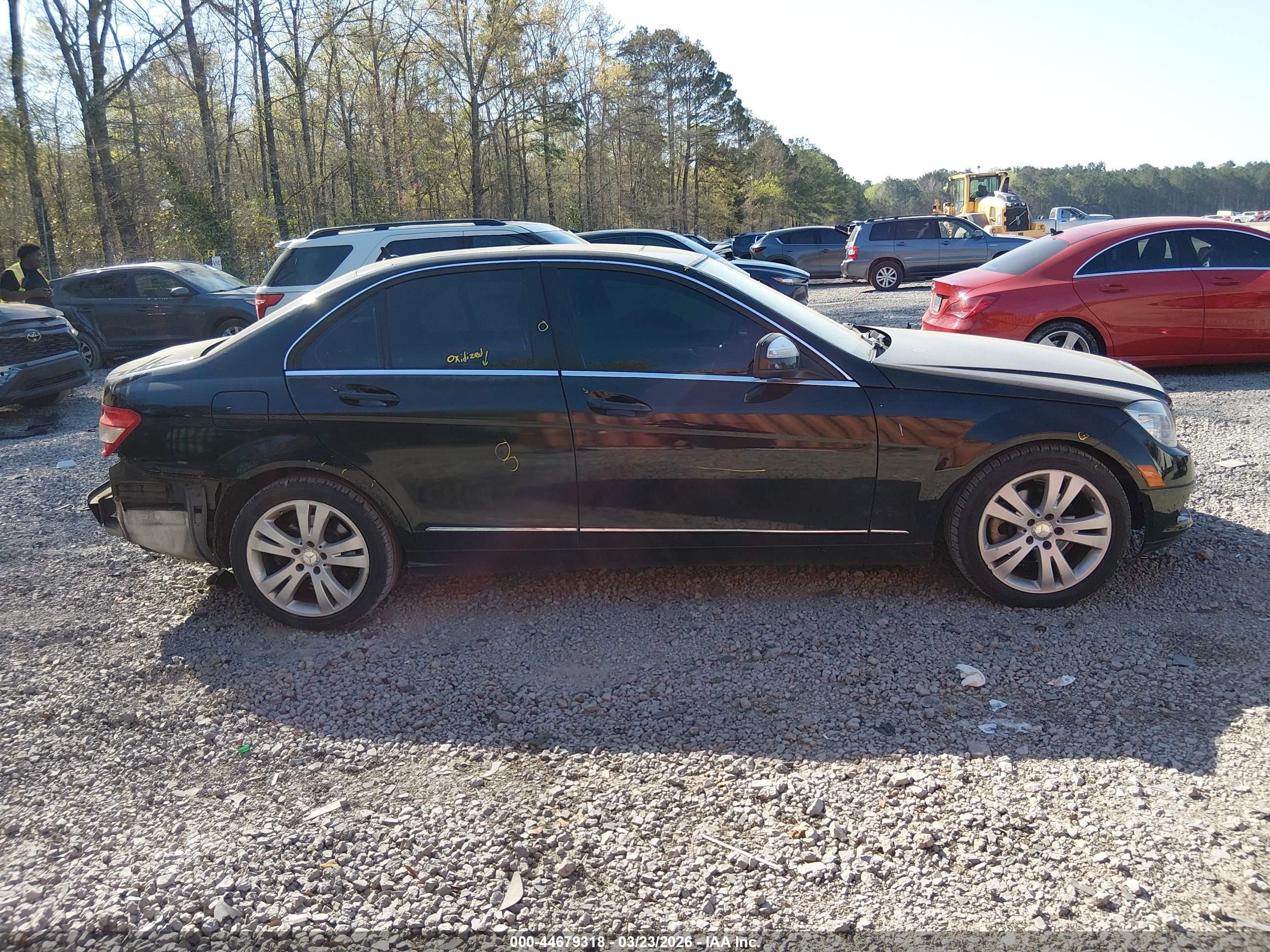 2009 Mercedes-benz C 300 Luxury Black vin: WDDGF54X49R079219